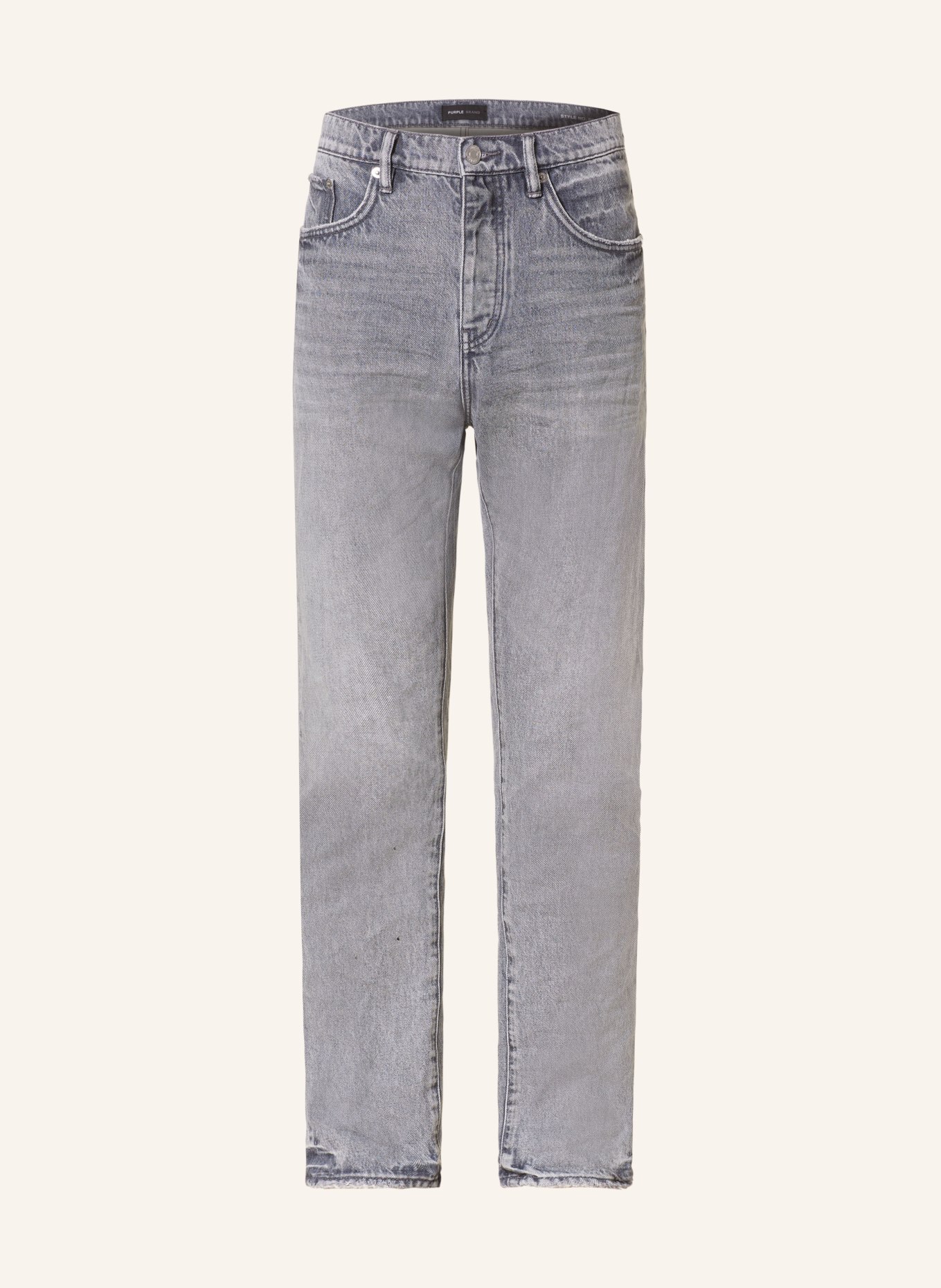 PURPLE BRAND Jeans P005 Slim Straight Fit, Farbe: LIGHT GREY (Bild 1)