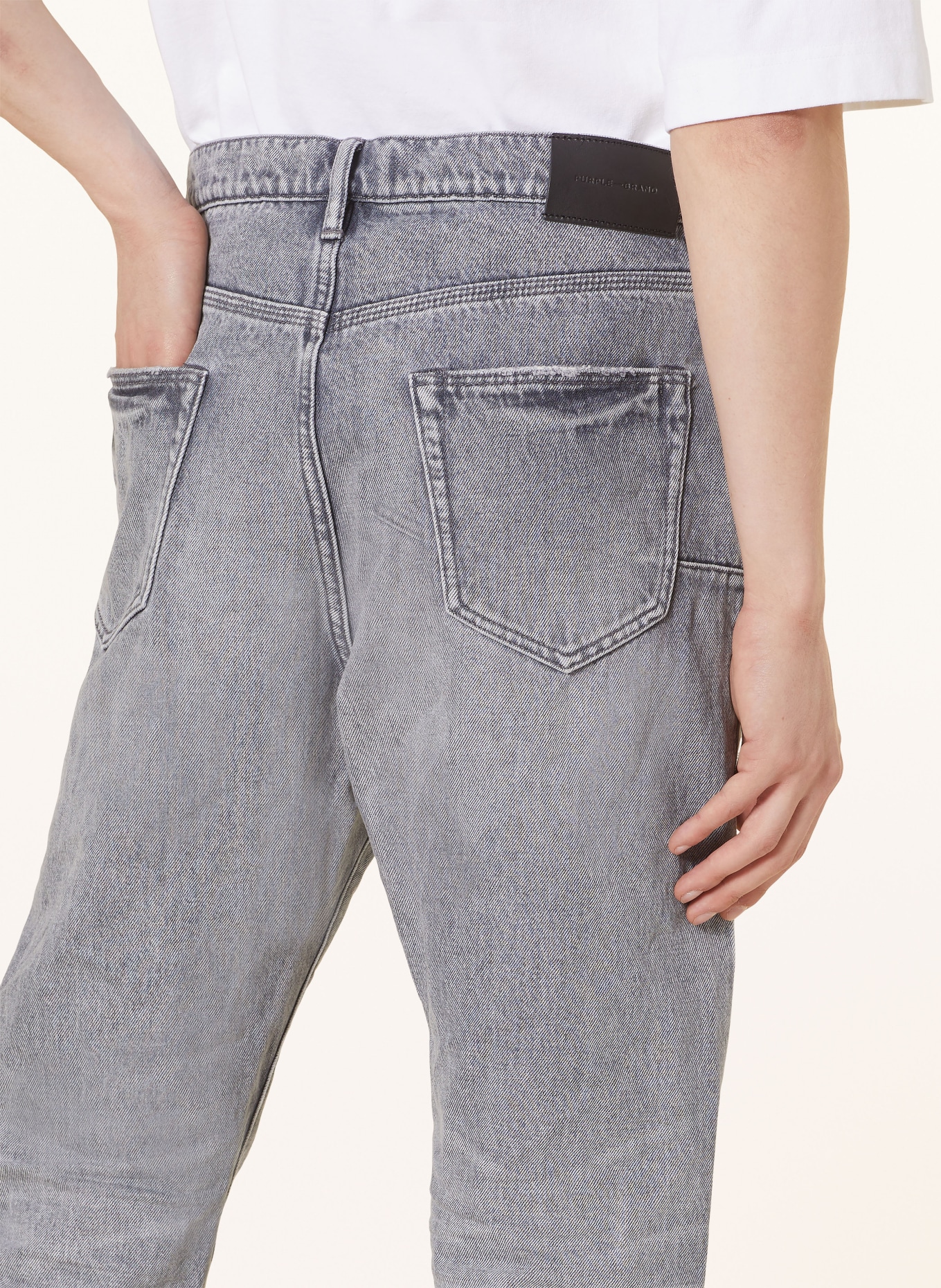 PURPLE BRAND Jeans P005 slim straight fit, Color: LIGHT GREY (Image 6)