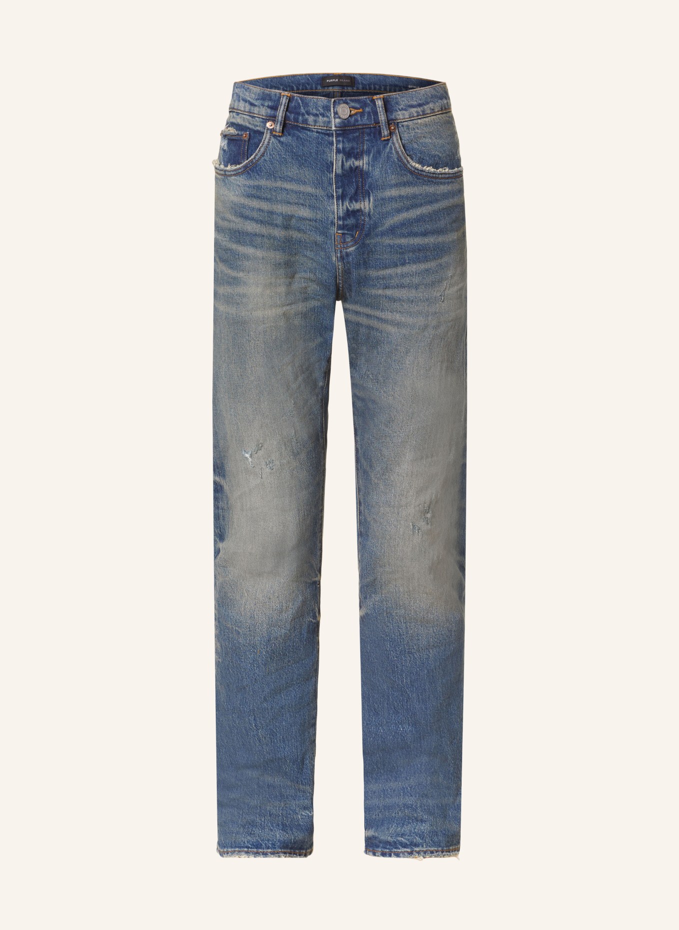 PURPLE BRAND Jeans P005 slim straight fit, Color: MID INDIGO (Image 1)
