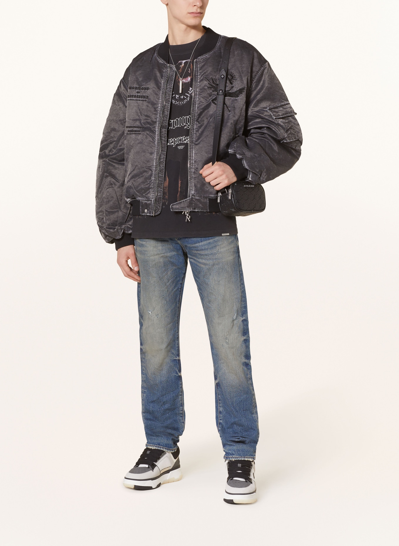 PURPLE BRAND Jeans P005 Slim Straight Fit: MID INDIGO