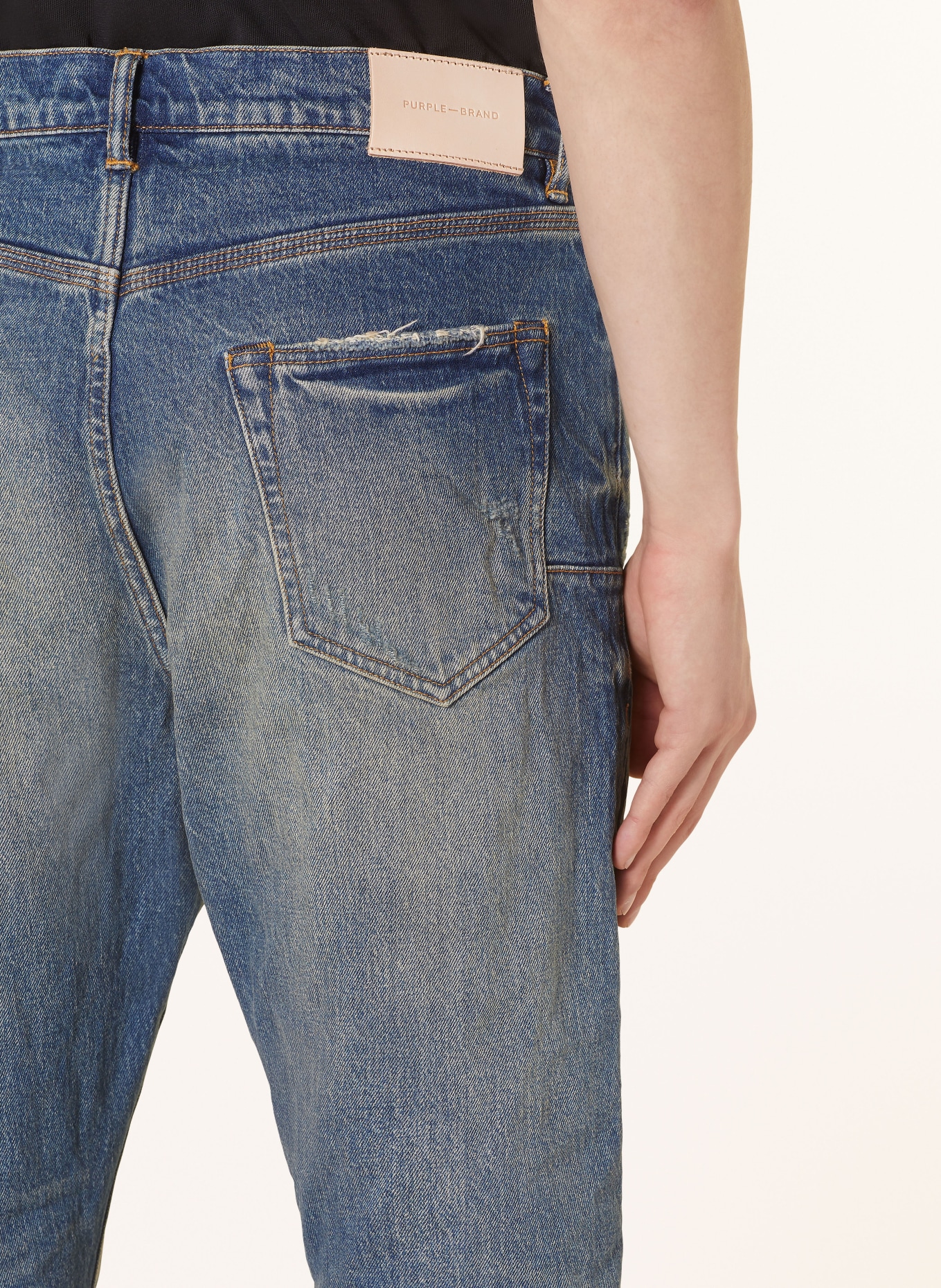 PURPLE BRAND Jeans P005 slim straight fit, Color: MID INDIGO (Image 6)