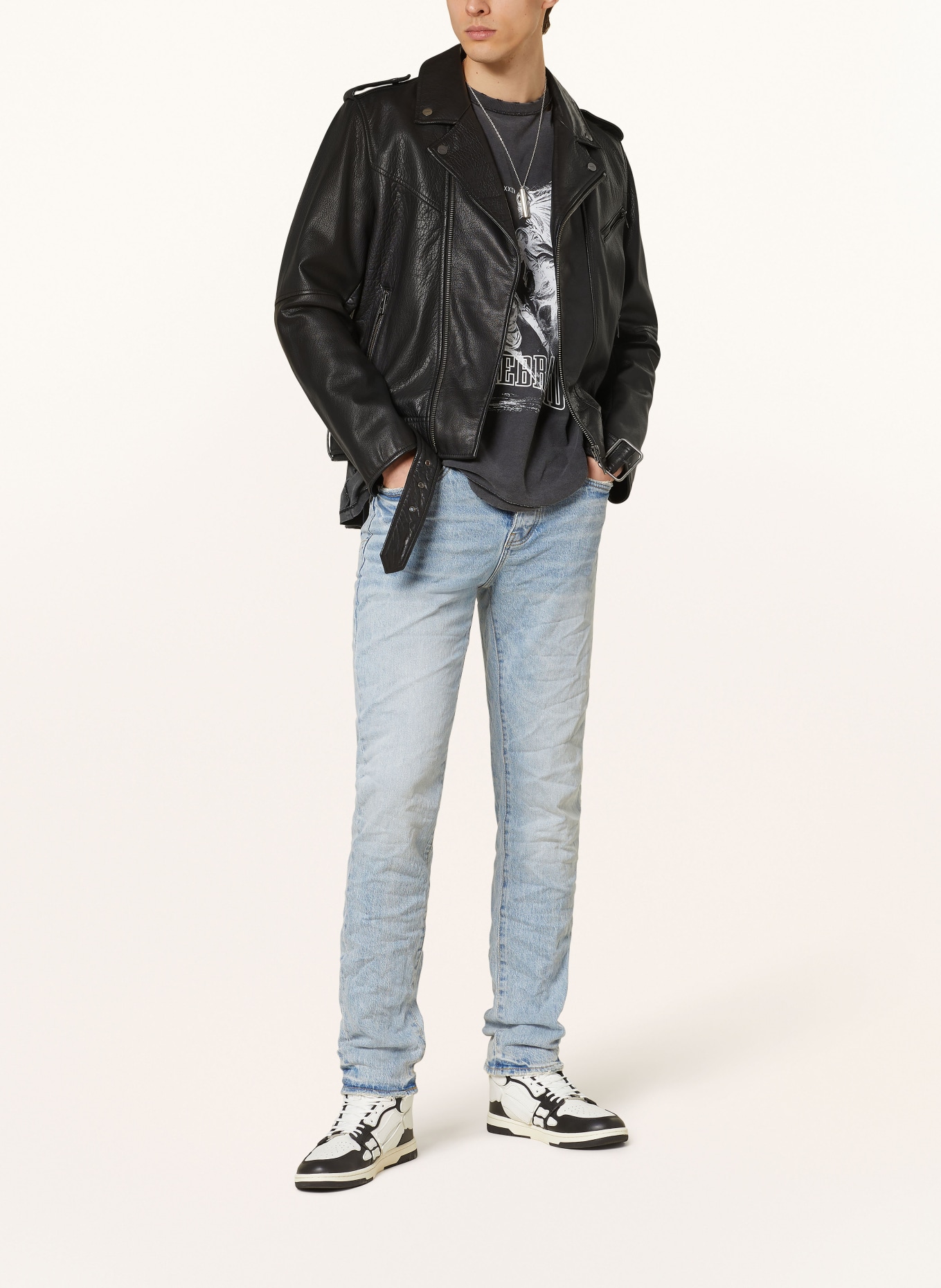 PURPLE BRAND Jeans Slim Straight Fit, Farbe: LIGHT INDIGO (Bild 2)