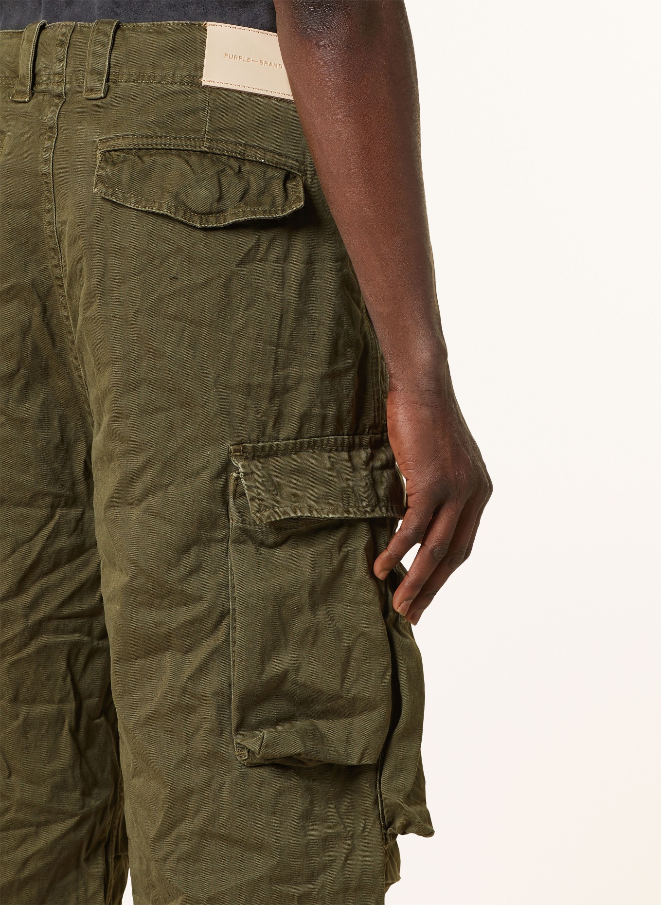 PURPLE BRAND Cargo pants regular fit, Color: DARK GREEN (Image 6)
