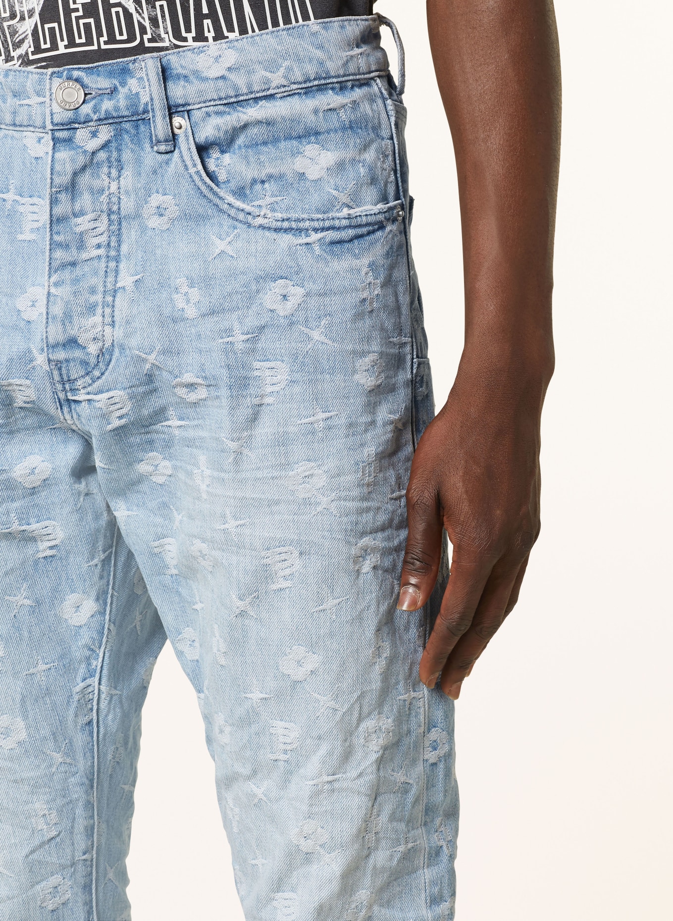 PURPLE BRAND Jeans Slim Fit, Farbe: LT INDIGO (Bild 5)