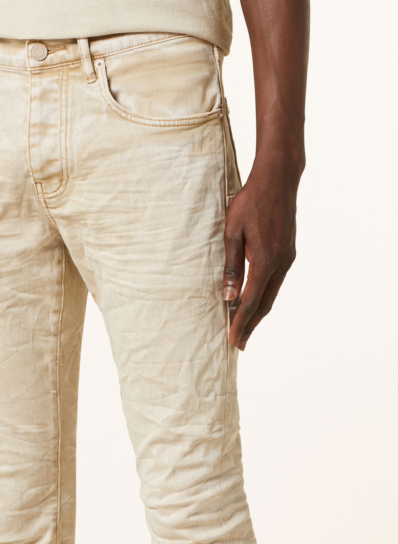 PURPLE BRAND Jeans Skinny Fit, Farbe: KHAKI (Bild 5)