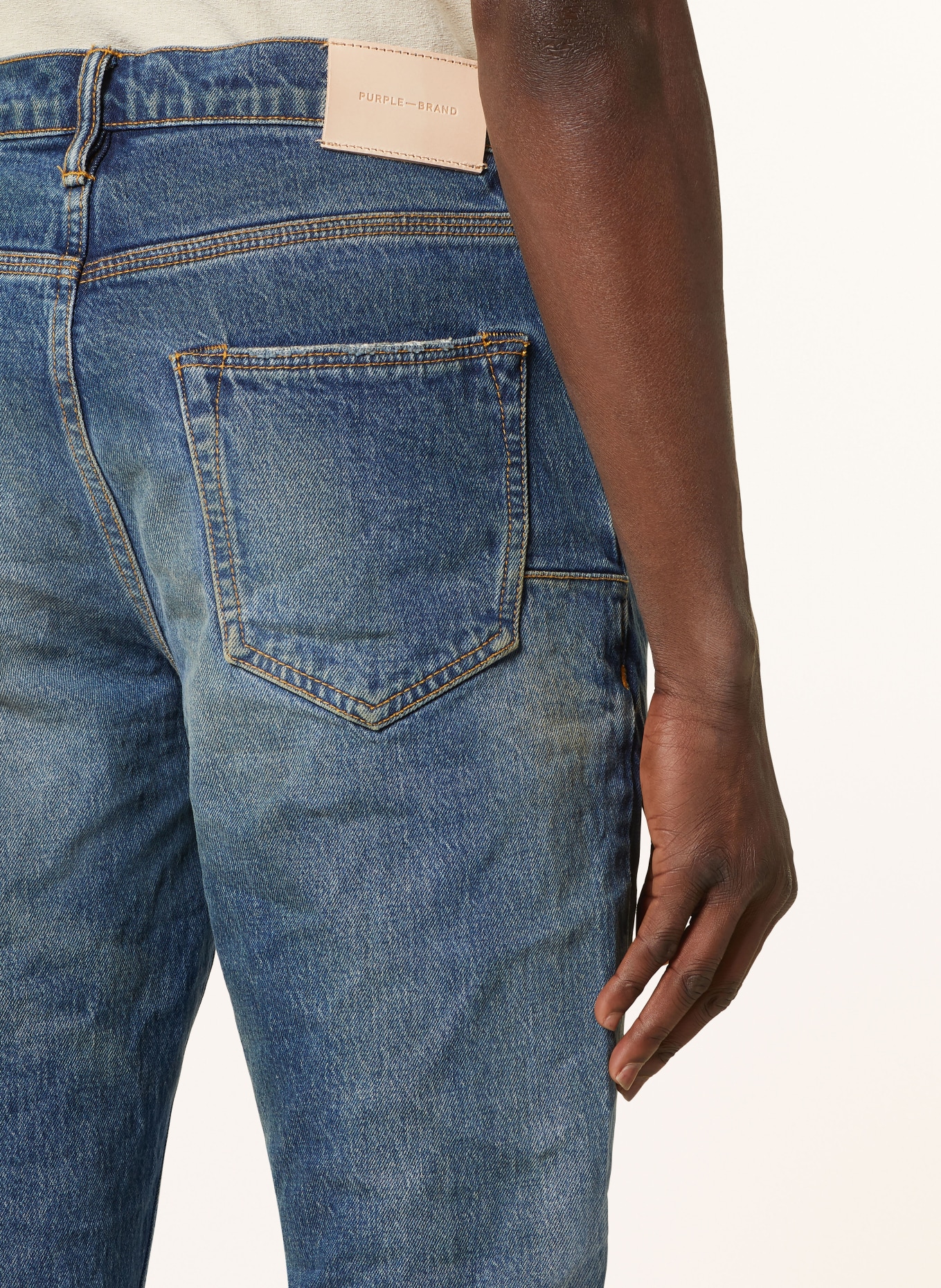PURPLE BRAND Destroyed jeans skinny fit, Color: DK INDIGO (Image 6)