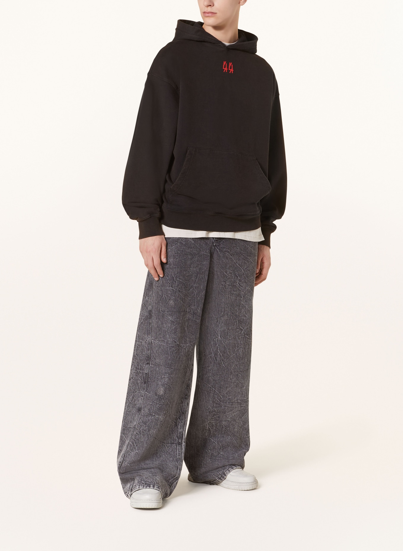 44 LABEL GROUP CLUB PAPPAS regular fit jeans: 292 BLACK BASTONATO