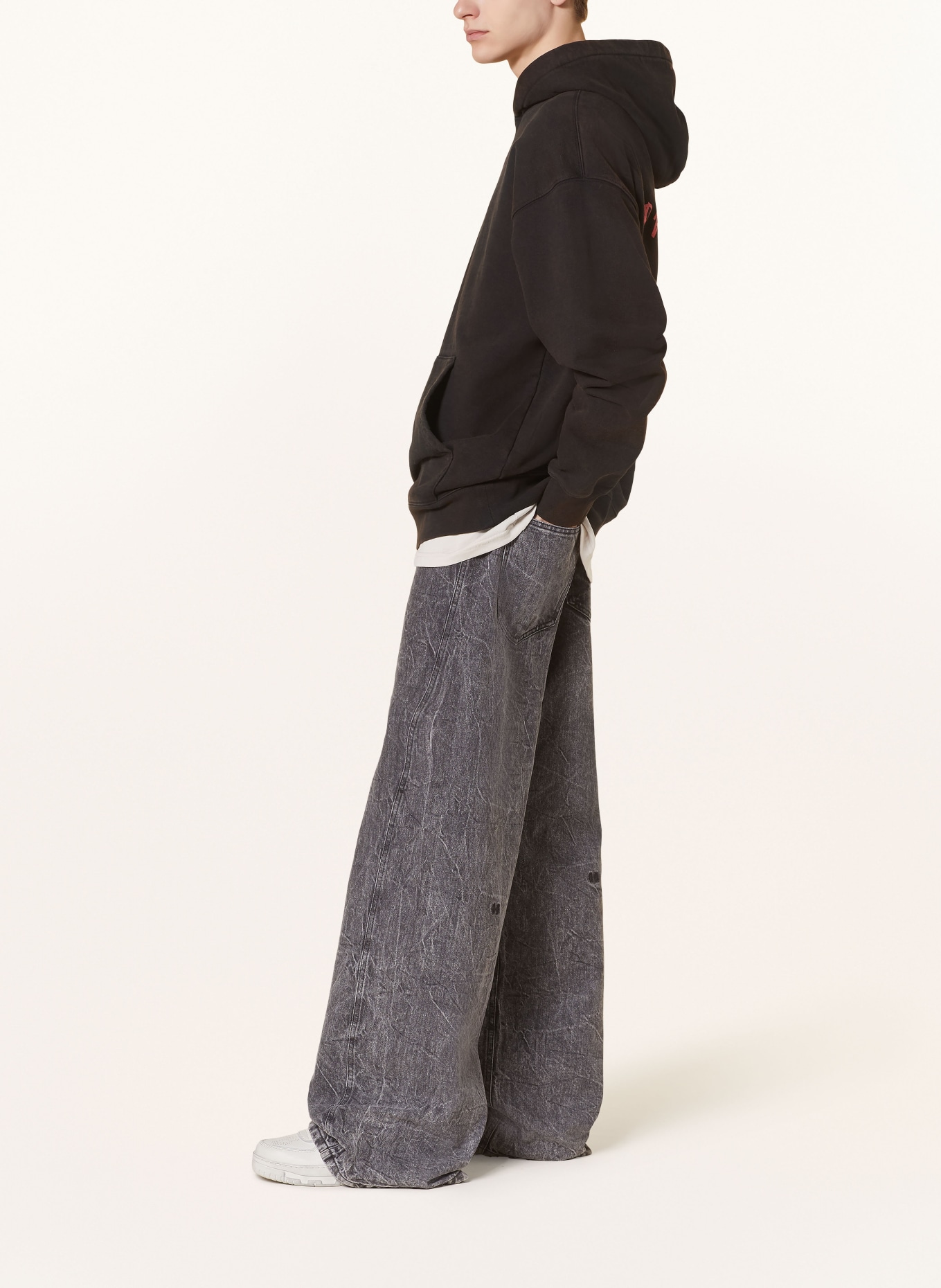 44 LABEL GROUP CLUB PAPPAS regular fit jeans: 292 BLACK BASTONATO