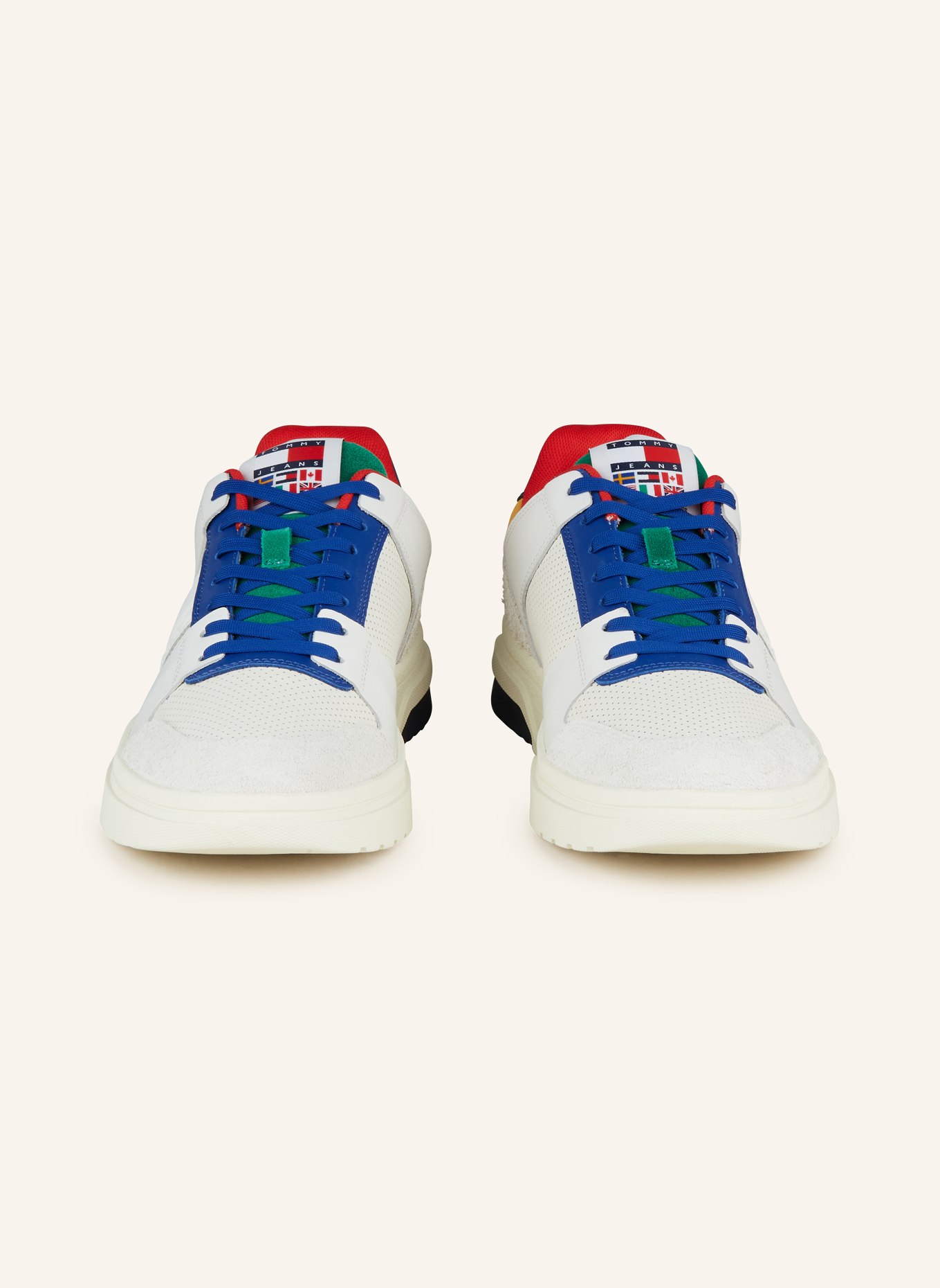 TOMMY HILFIGER Sneakers THE BROOKLYN ARCHIVE GAMES, Color: ECRU/ BLUE/ RED (Image 3)