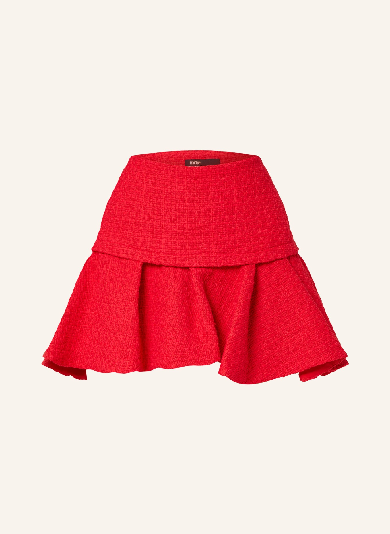 maje Spódnica z tweedu, Kolor: CZERWONY (Obrazek 1)
