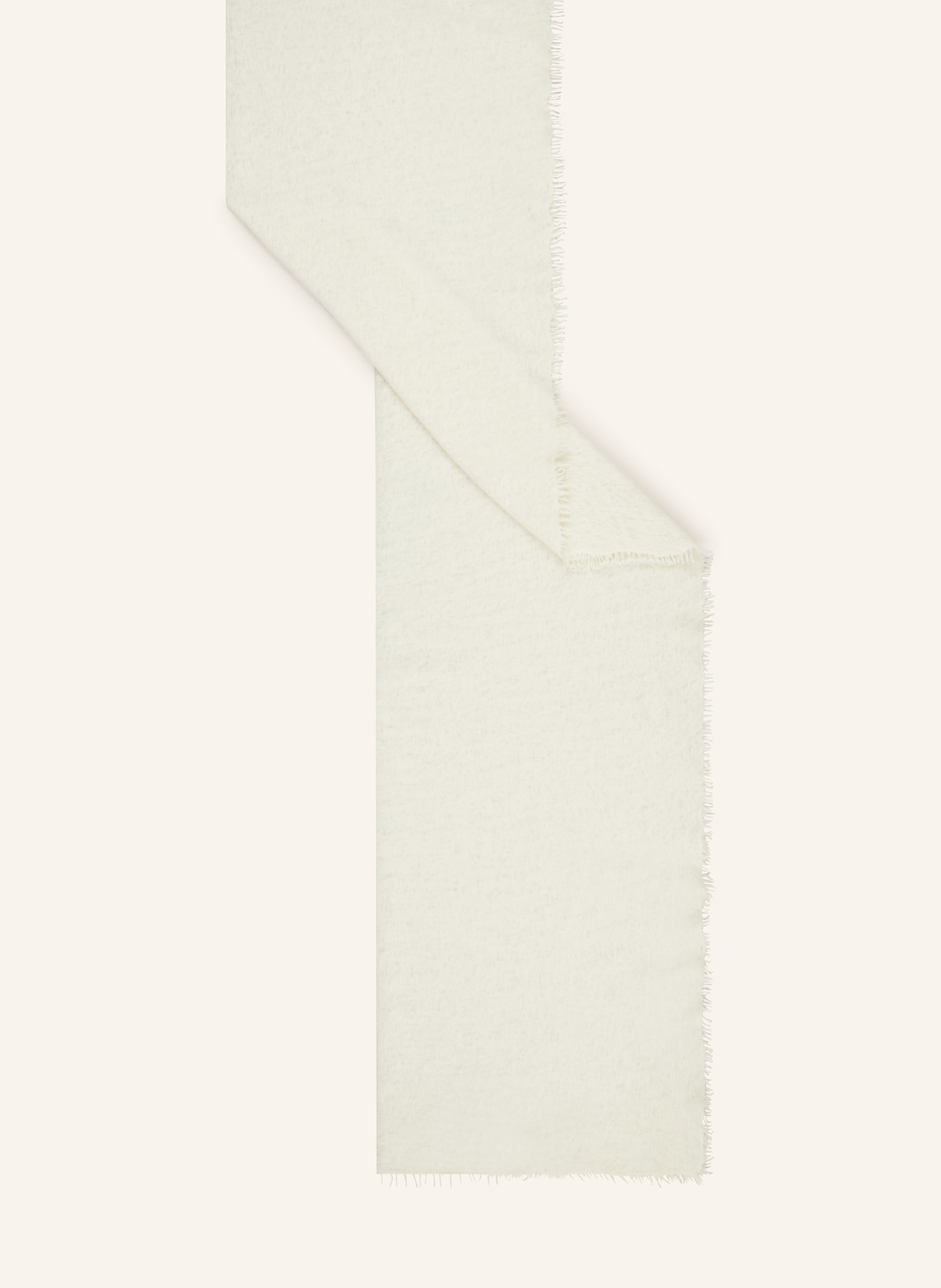 PURSCHOEN Cashmere scarf, Color: ECRU (Image 2)