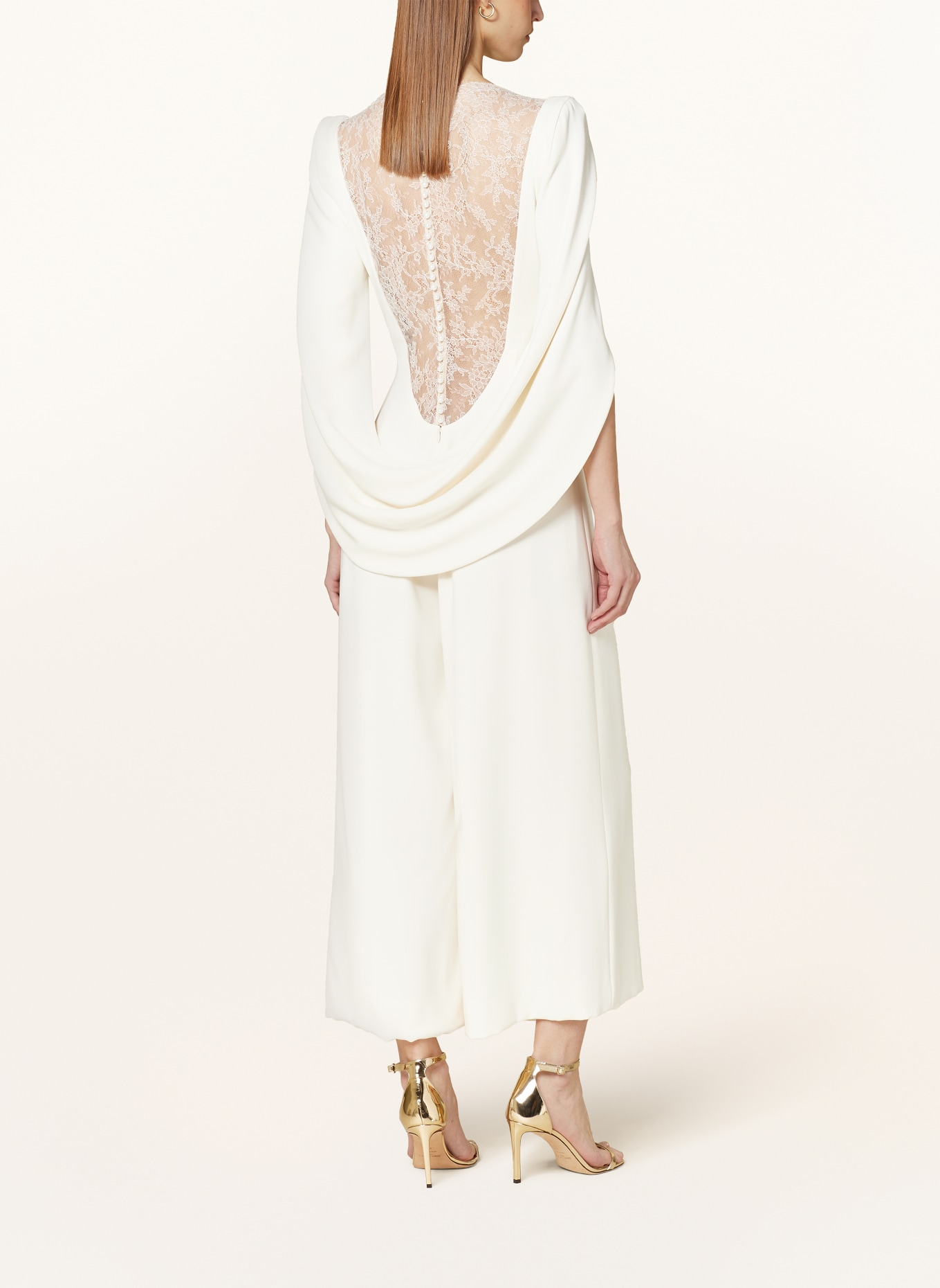 TALBOT RUNHOF Jumpsuit with lace, Color: ECRU (Image 3)
