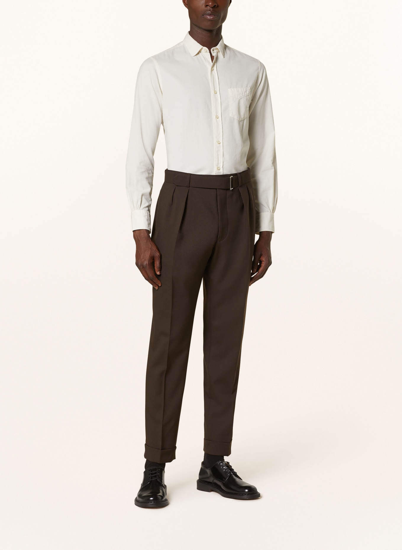 Officine Générale Cordhemd LIPP Slim Fit: ECRU