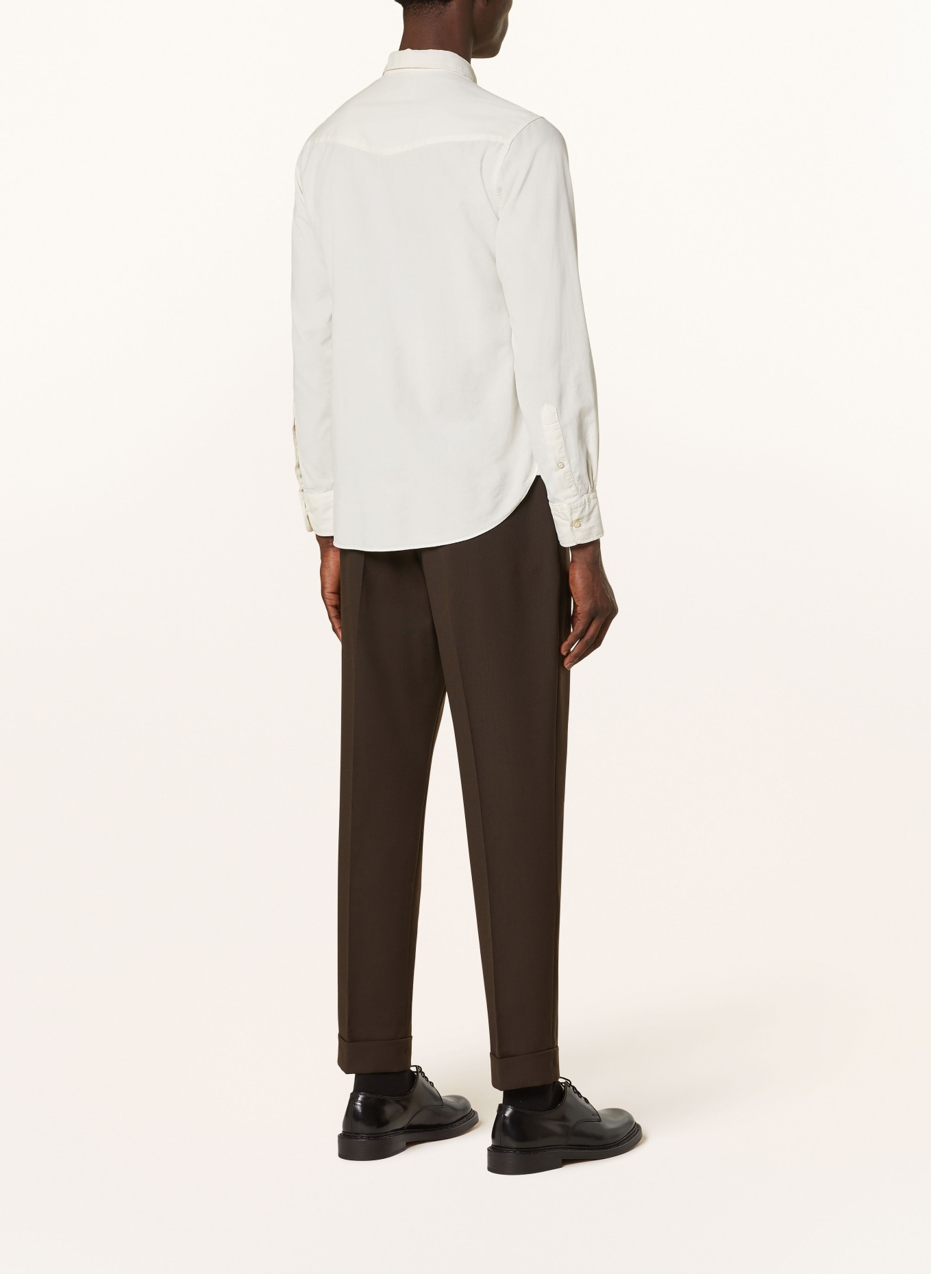 Officine Générale Cordhemd LIPP Slim Fit: ECRU