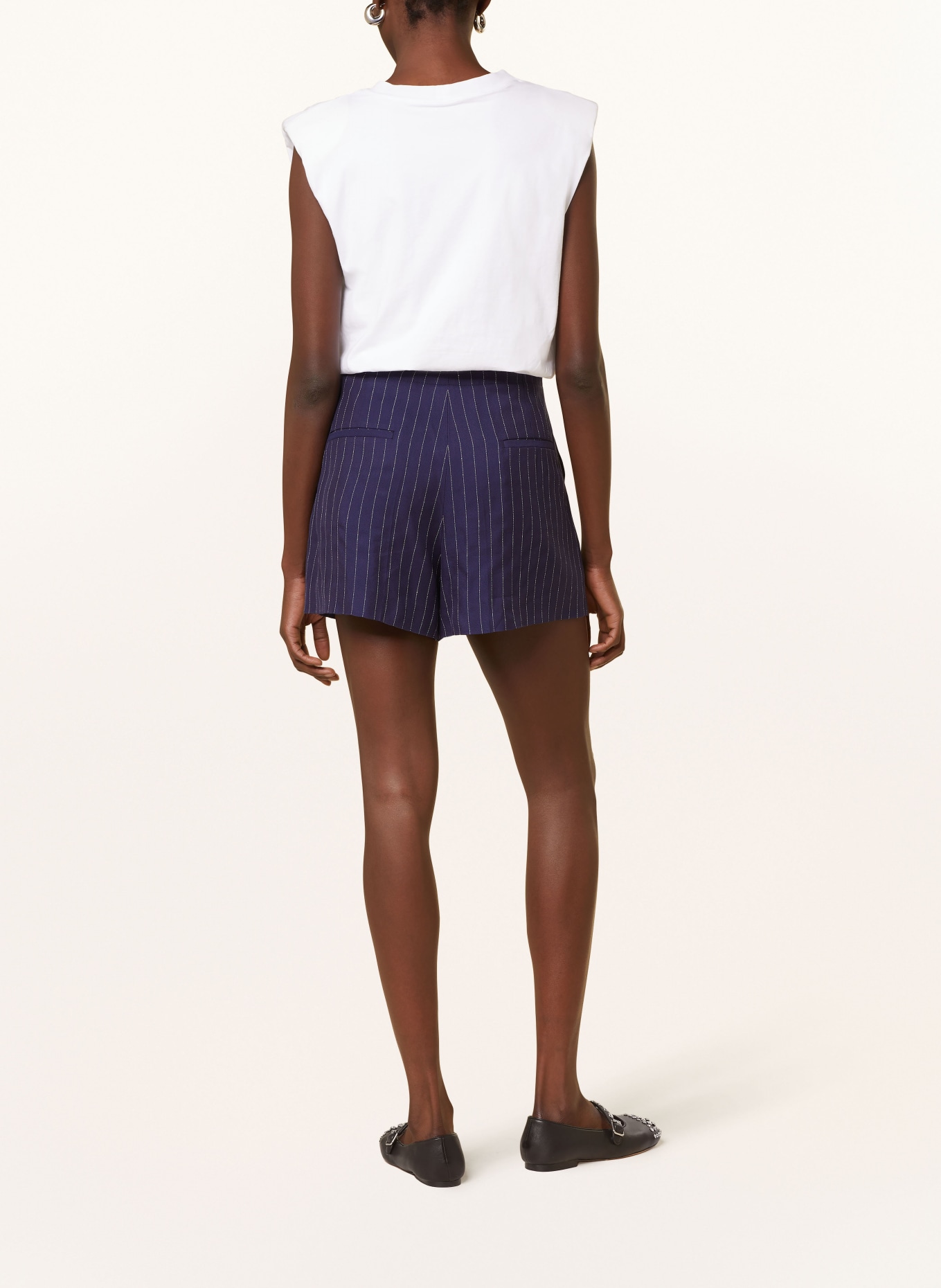 SANDRO Shorts, Farbe: DUNKELBLAU/ WEISS (Bild 3)