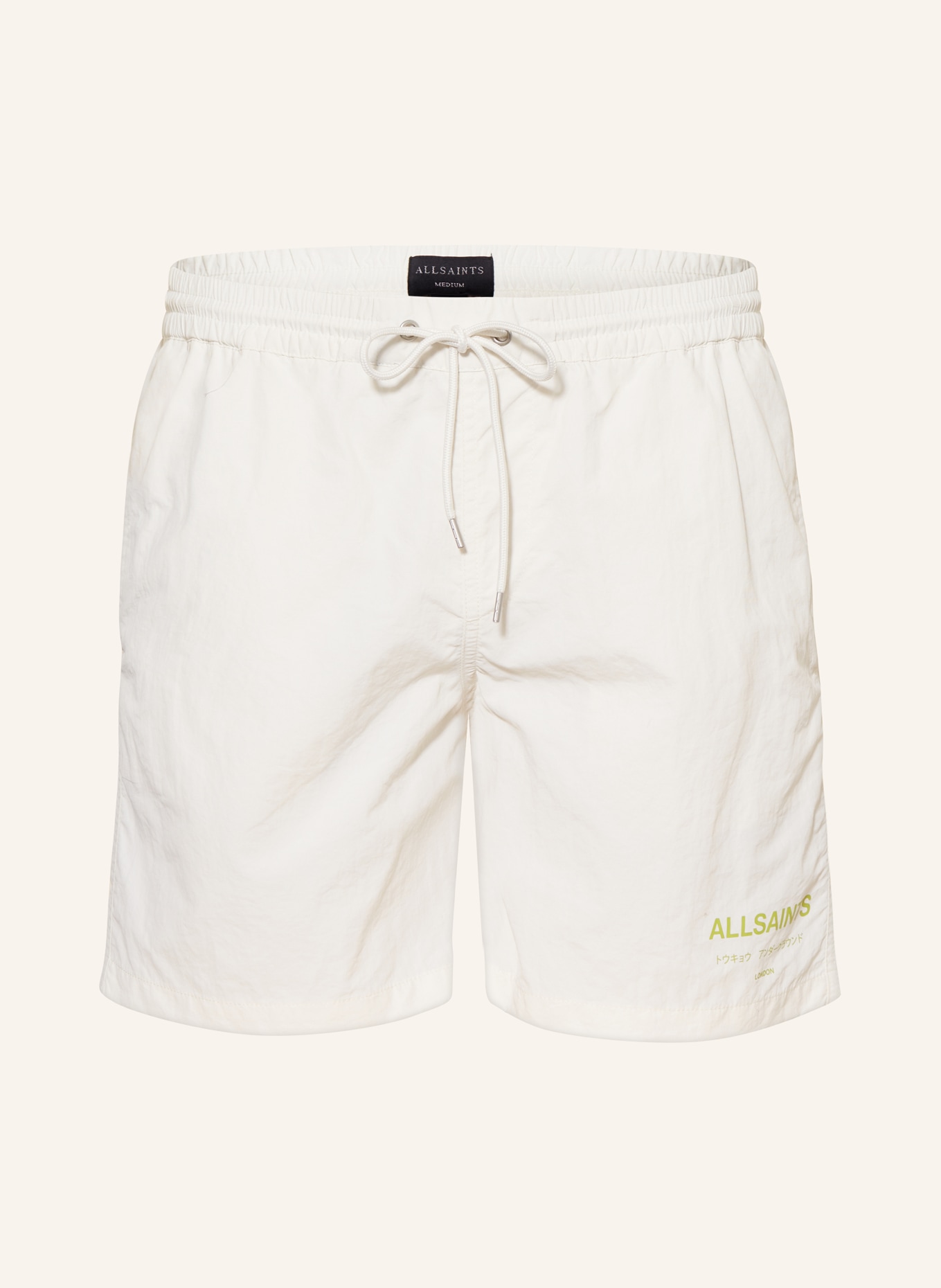 ALLSAINTS Swim shorts UNDERGROUND, Color: ECRU (Image 1)