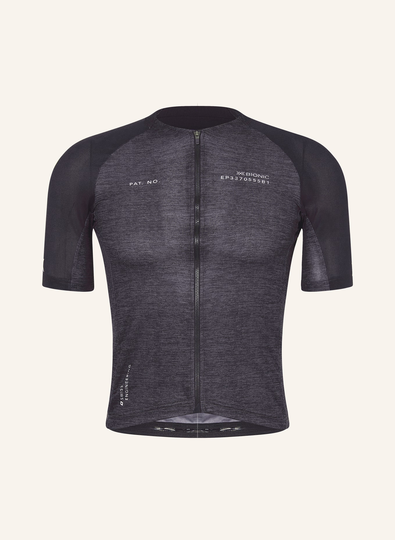 X-BIONIC Cycling jersey COREFUSION ENDURANCE with merino wool, Color: BLACK/ DARK GRAY (Image 1)