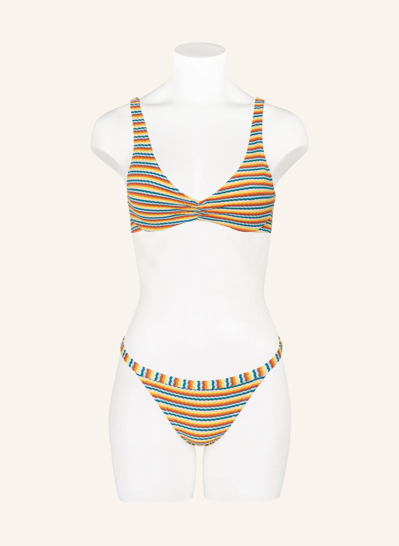 Passionata Basic-Bikini-Hose NAMIE, Farbe: HELLBLAU/ HELLROSA/ ORANGE (Bild 2)