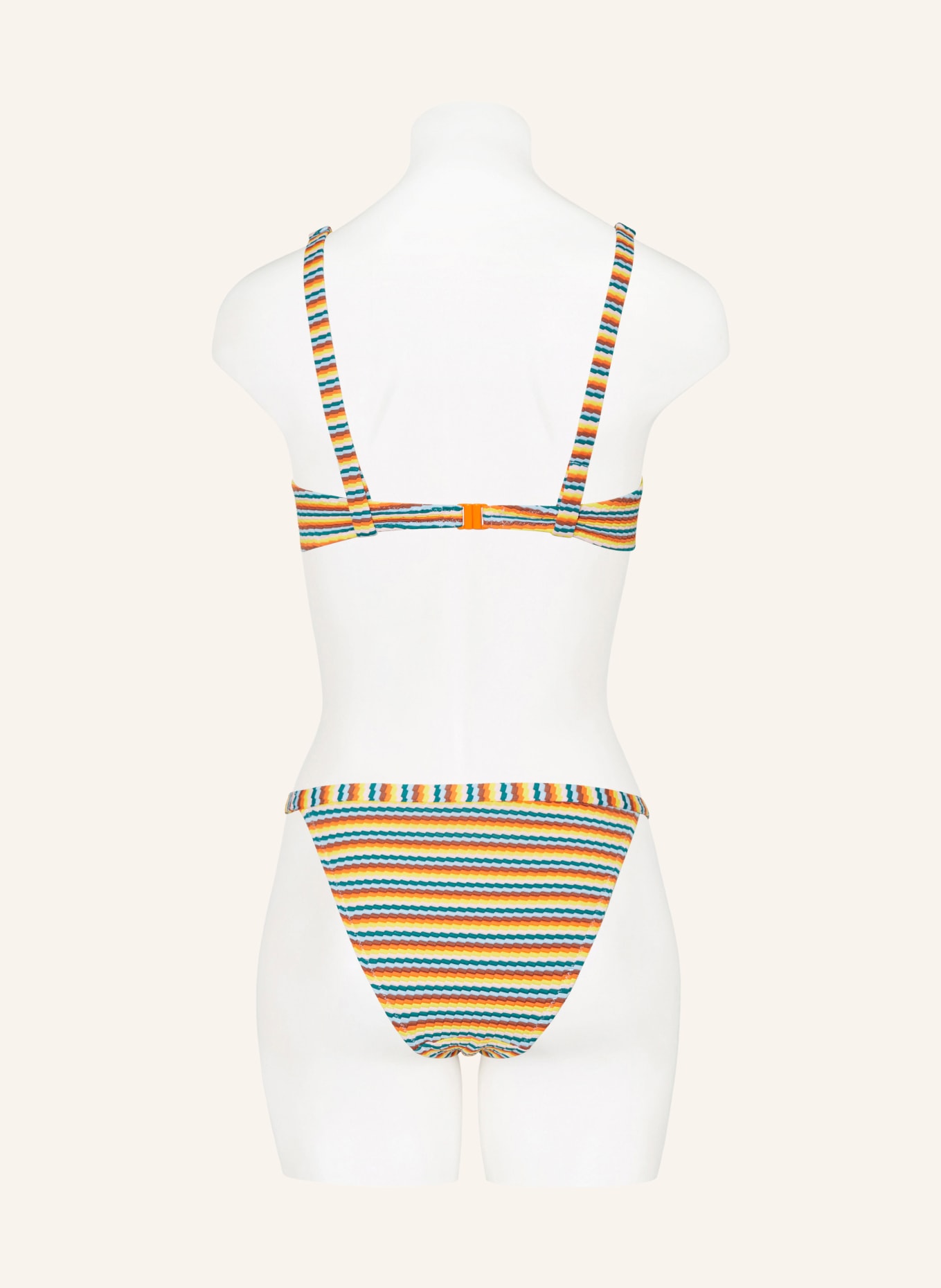 Passionata Basic-Bikini-Hose NAMIE, Farbe: HELLBLAU/ HELLROSA/ ORANGE (Bild 3)