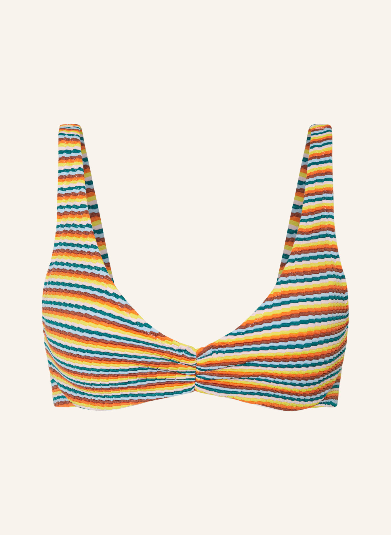 Passionata Bügel-Bikini-Top NAMIE, Farbe: HELLBLAU/ HELLROSA/ ORANGE (Bild 1)