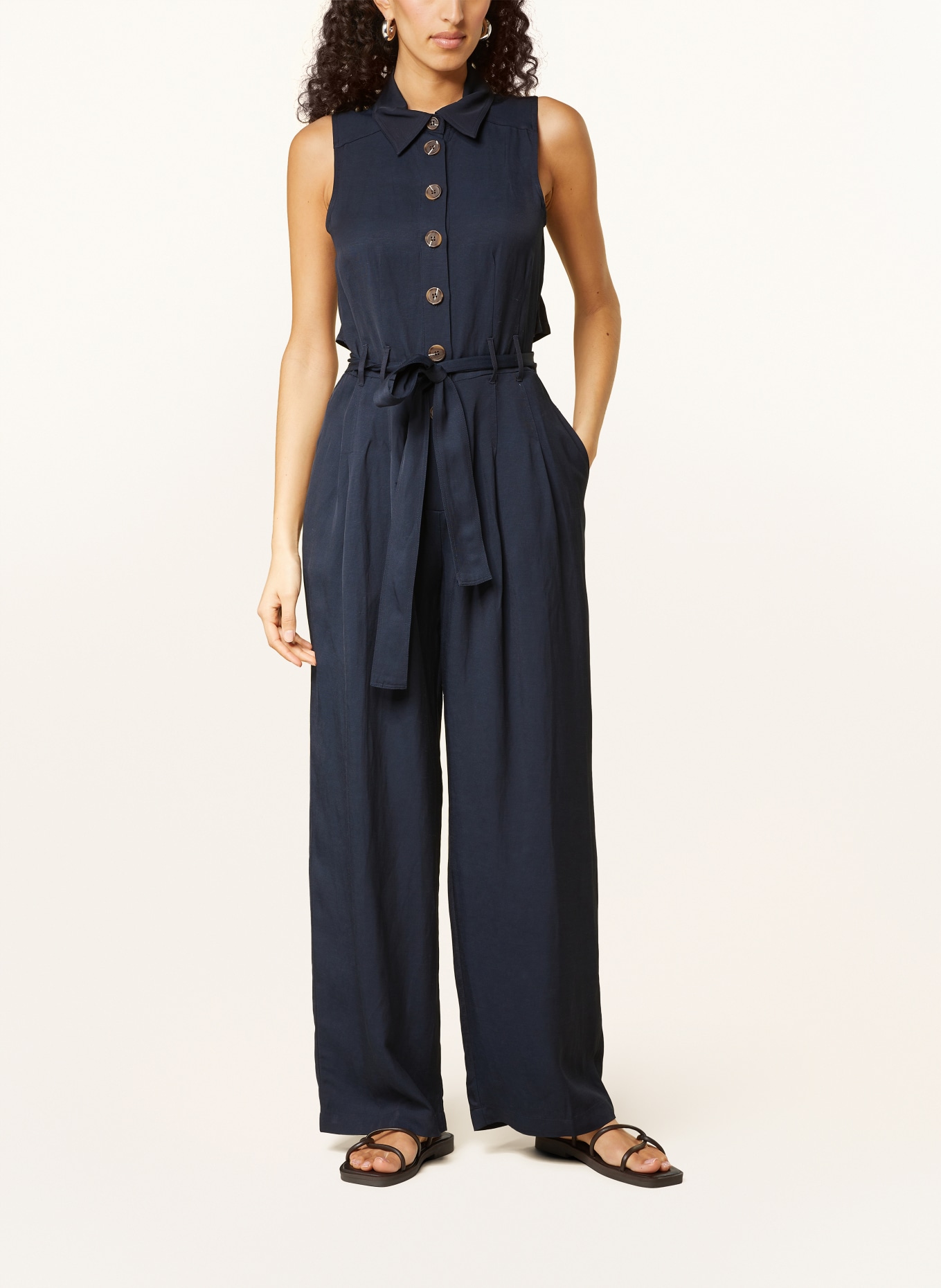REISS Jumpsuit PERLA mit Cut out in dunkelblau