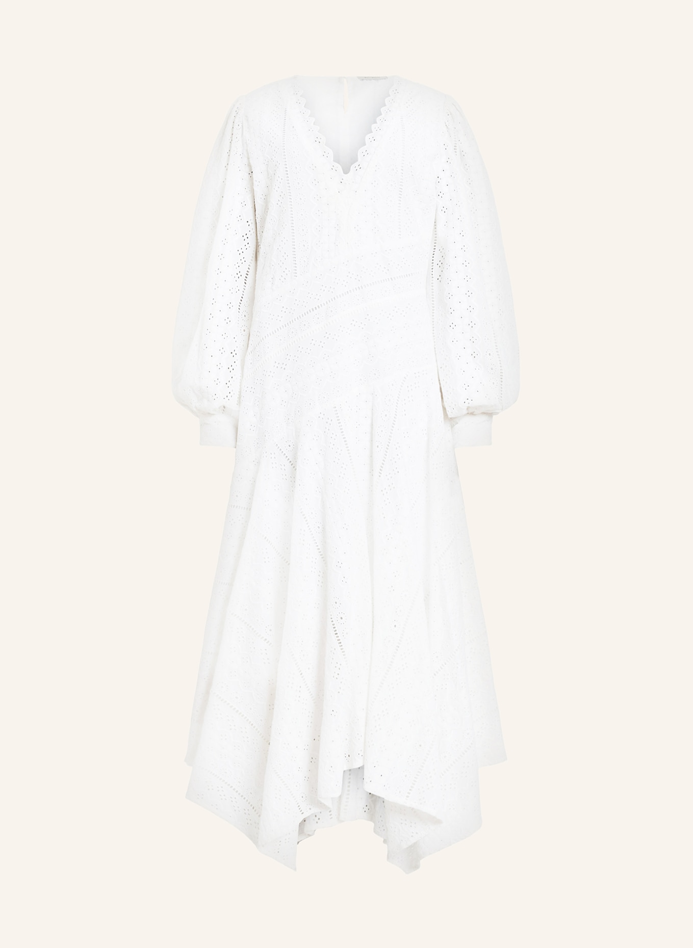 ALLSAINTS Dress AVIANA made of broderie anglaise, Color: WHITE (Image 1)