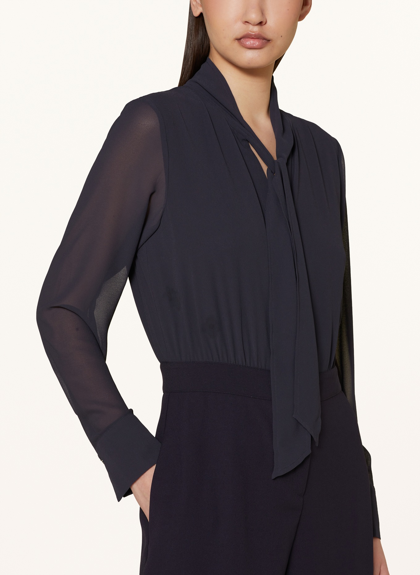 comma Jumpsuit with bow, Color: DARK BLUE (Image 4)