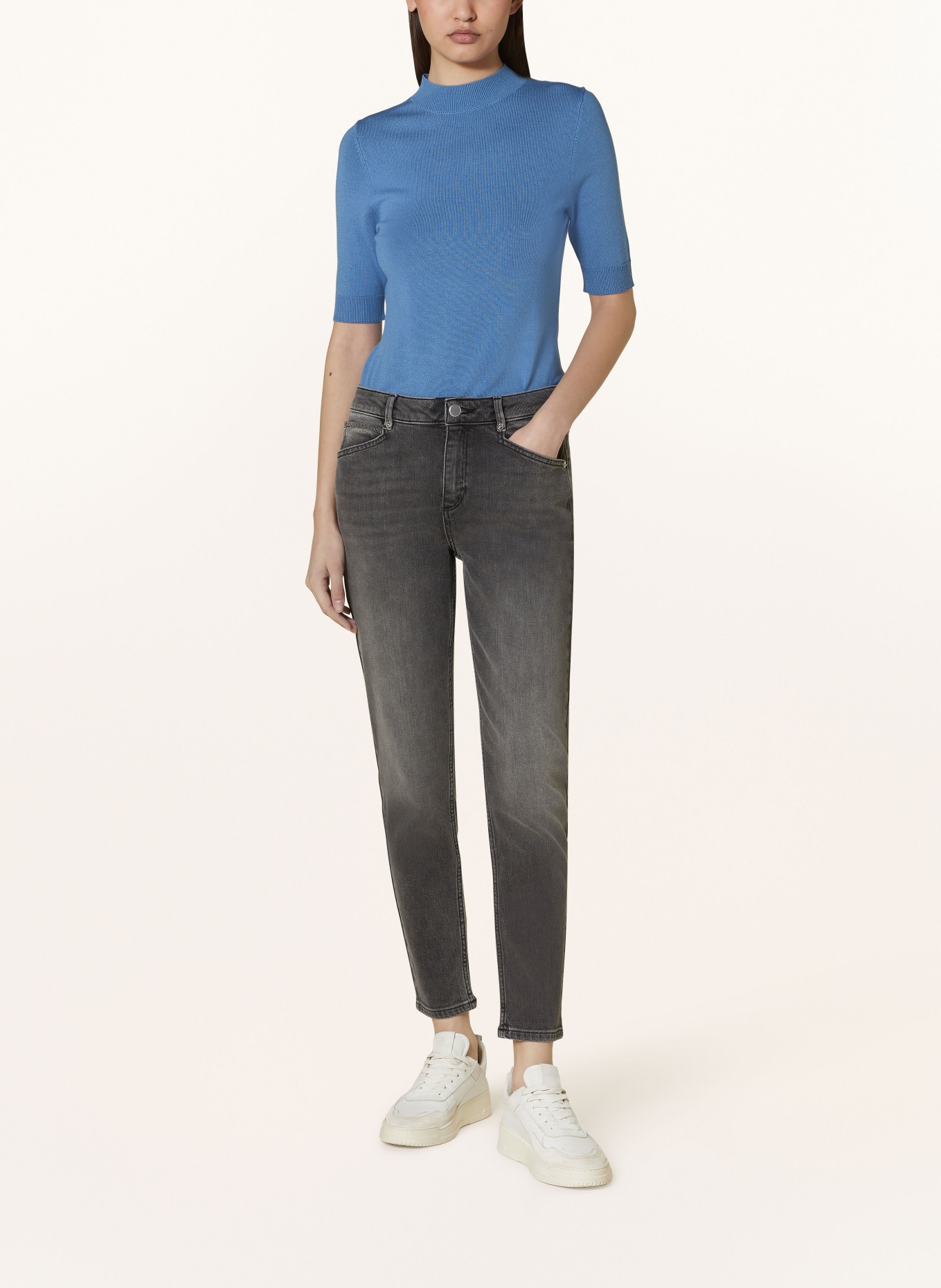 comma Skinny jeans, Color: 98Z8 GREY/BLACK (Image 2)