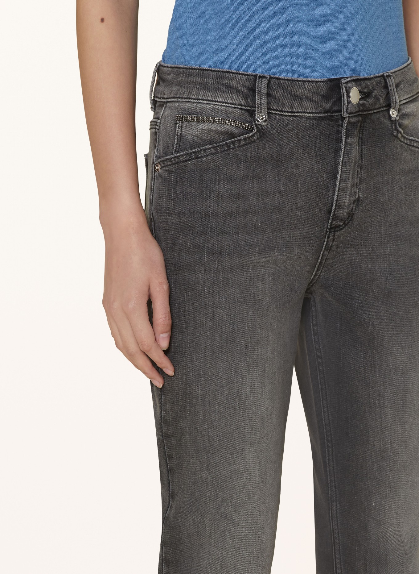 comma Skinny jeans, Color: 98Z8 GREY/BLACK (Image 5)