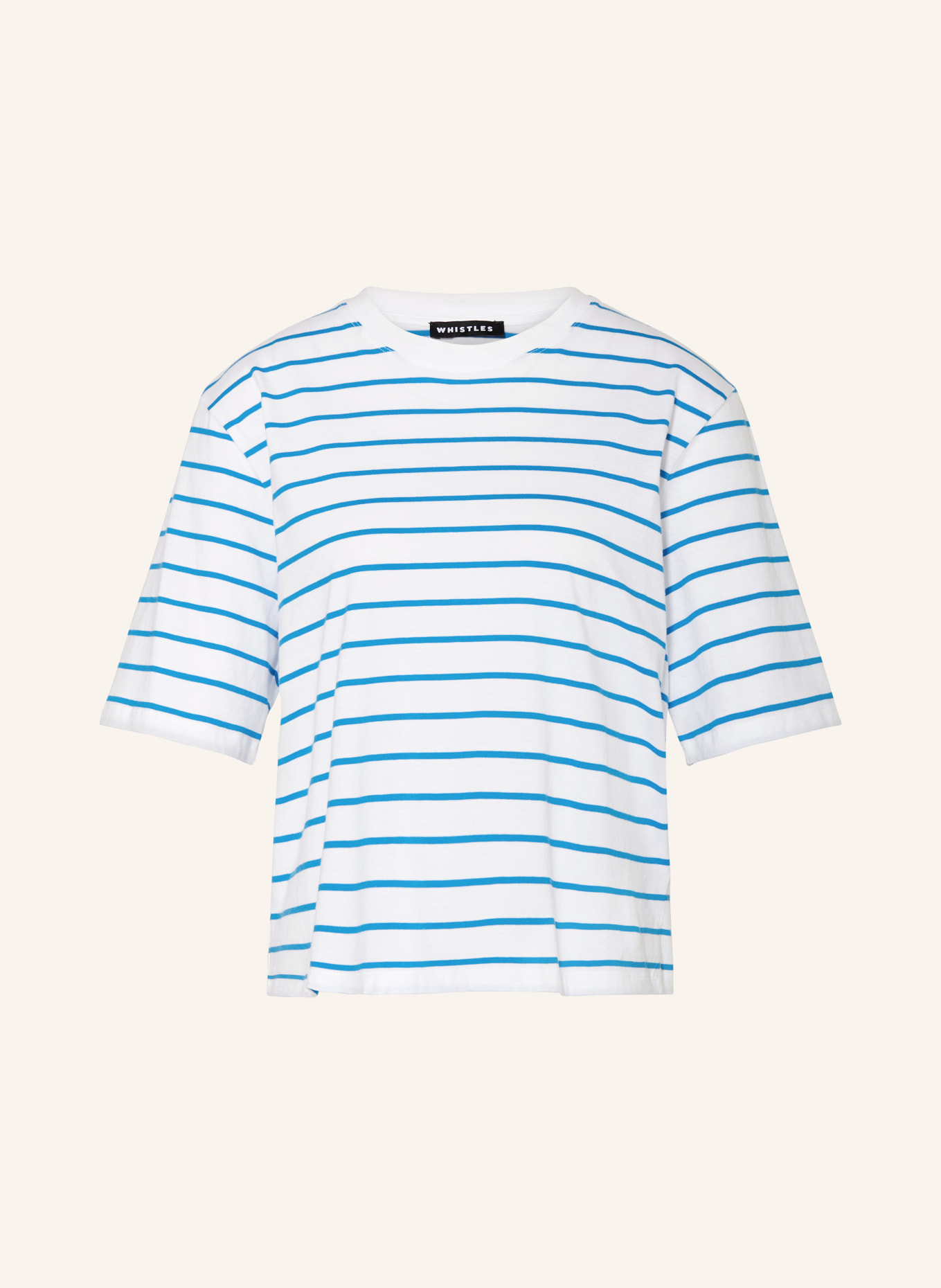 WHISTLES T-shirt, Color: BLUE/ WHITE (Image 1)