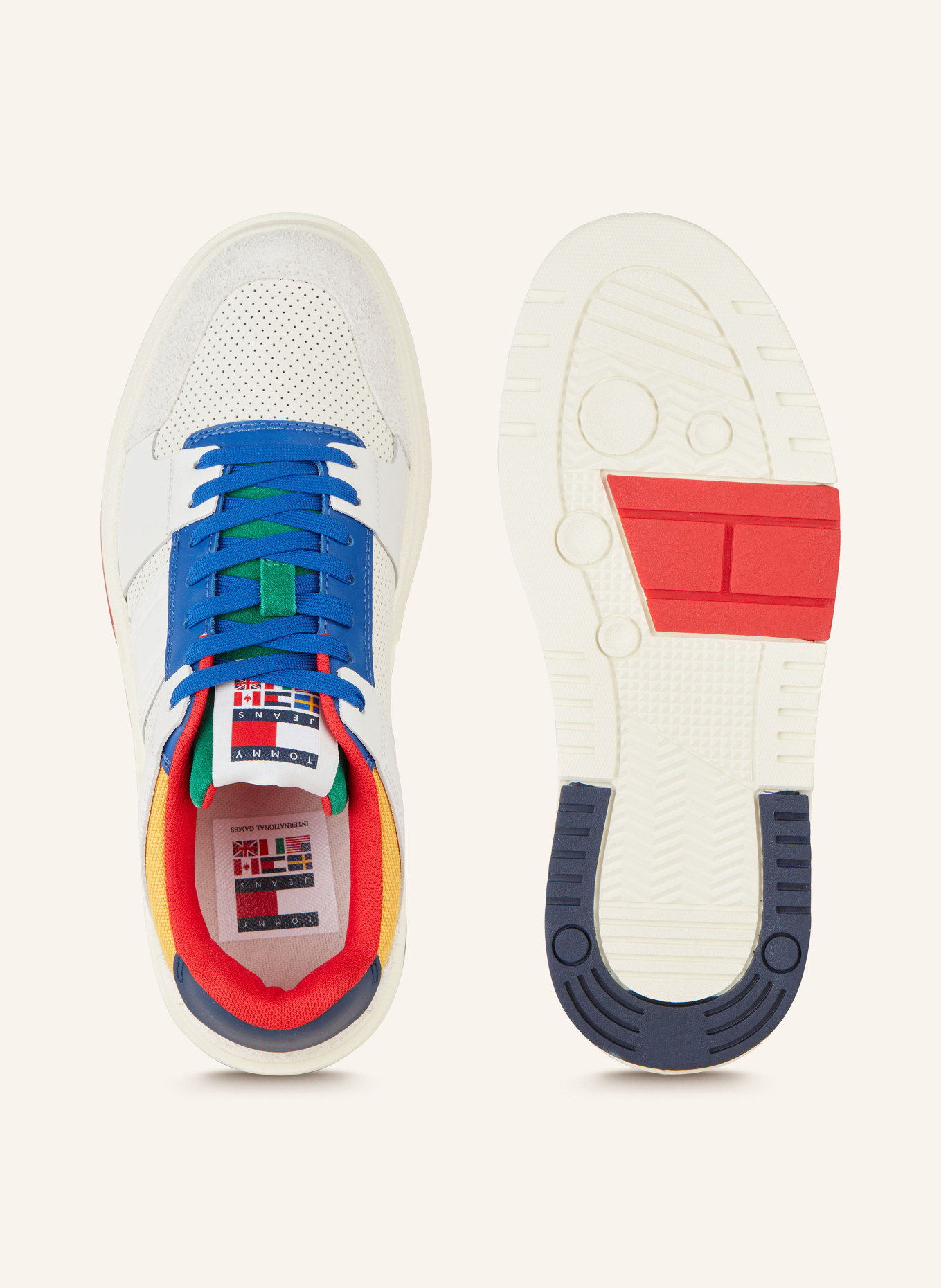 TOMMY HILFIGER Sneakers THE BROOKLYN ARCHIVE GAMES, Color: WHITE/ BLUE/ YELLOW (Image 5)