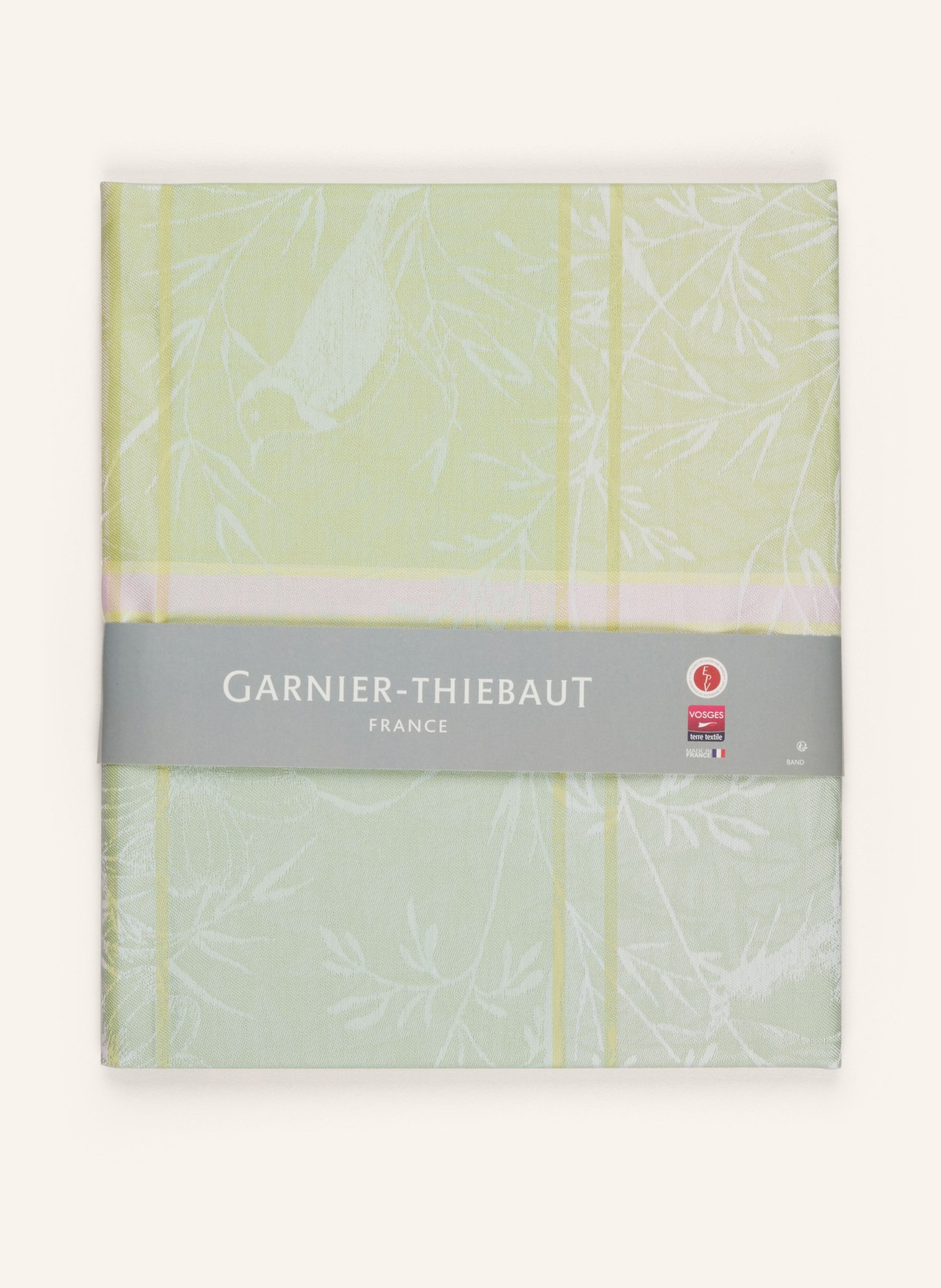 GARNIER-THIEBAUT Table cloth MILLE PRINTEMPS, Color: LIGHT GREEN/ LIGHT PINK/ YELLOW (Image 2)