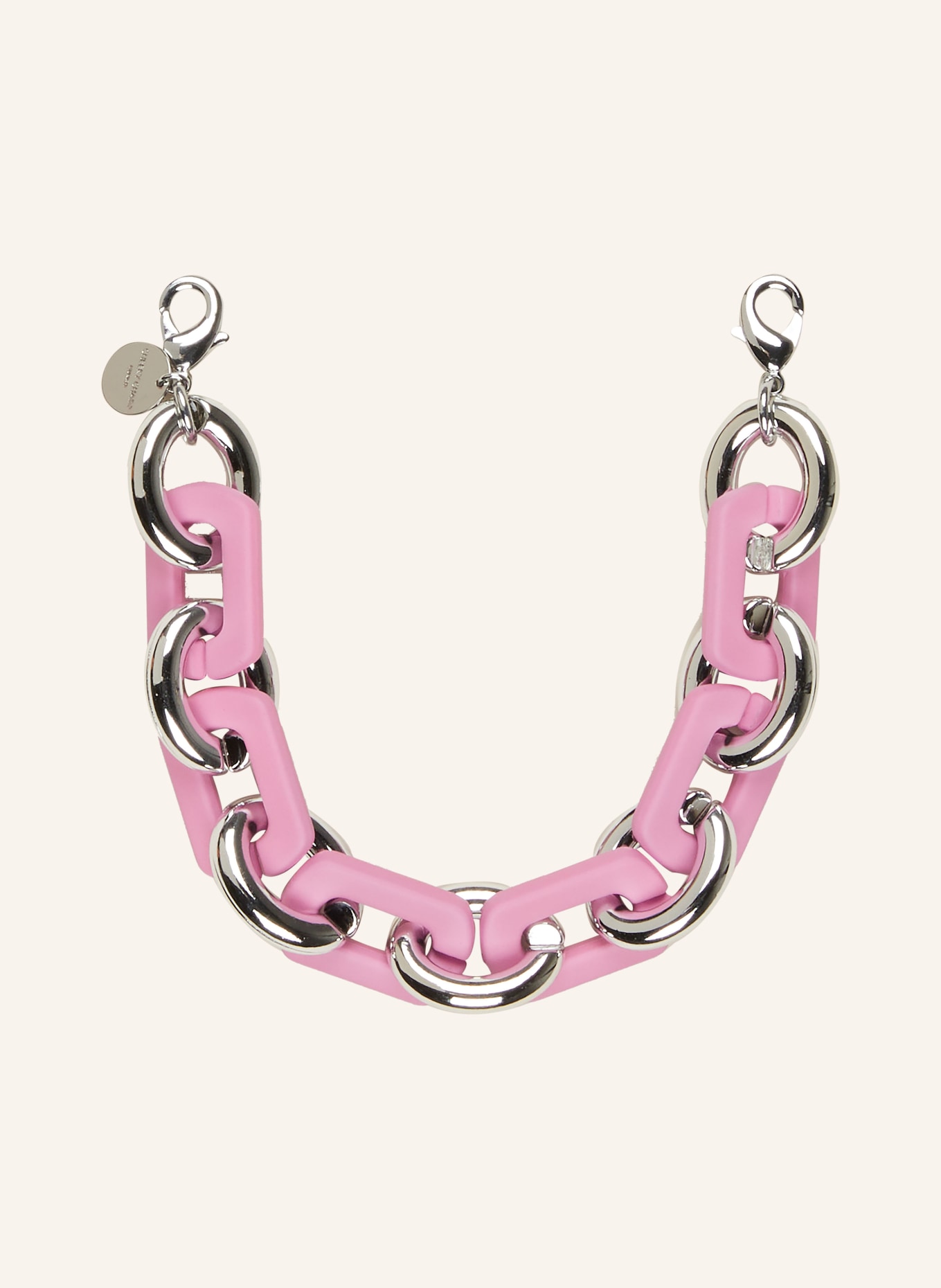 CHEEKY CHAIN MUNICH Smartphone chain DAISY, Color: SILVER/ PINK (Image 1)