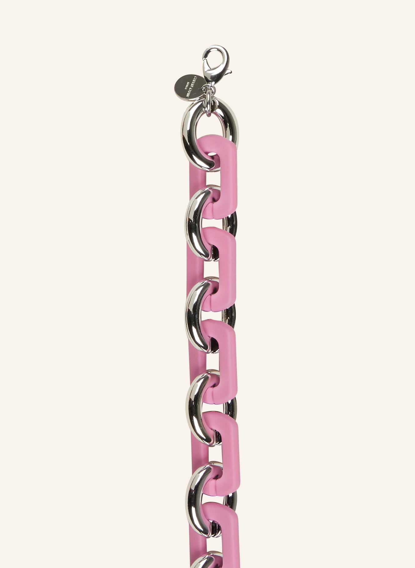 CHEEKY CHAIN MUNICH Smartphone chain DAISY, Color: SILVER/ PINK (Image 2)