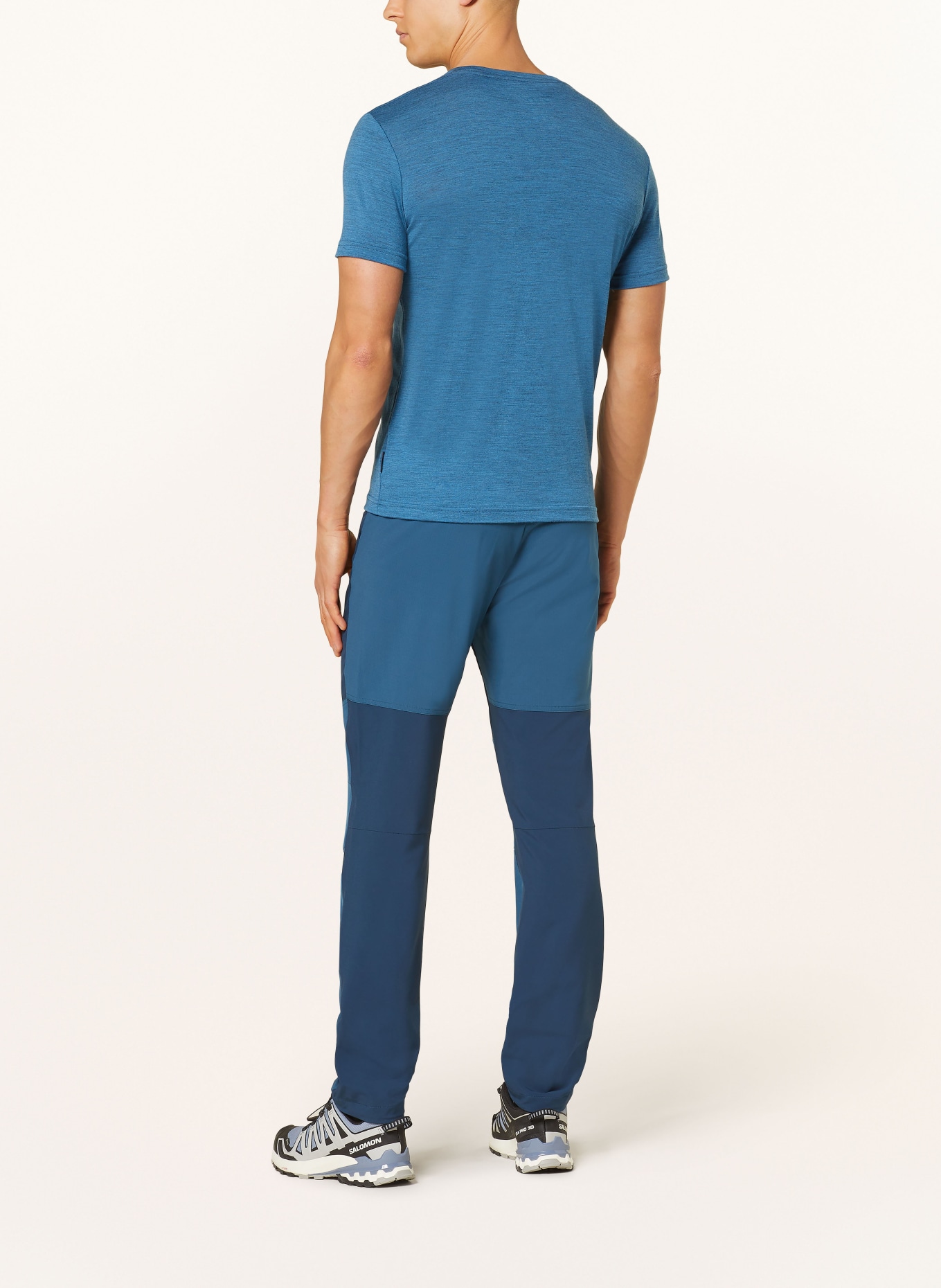 DEVOLD T-shirt HAVTAKA MERINO in merino wool, Color: BLUE/ CREAM (Image 3)