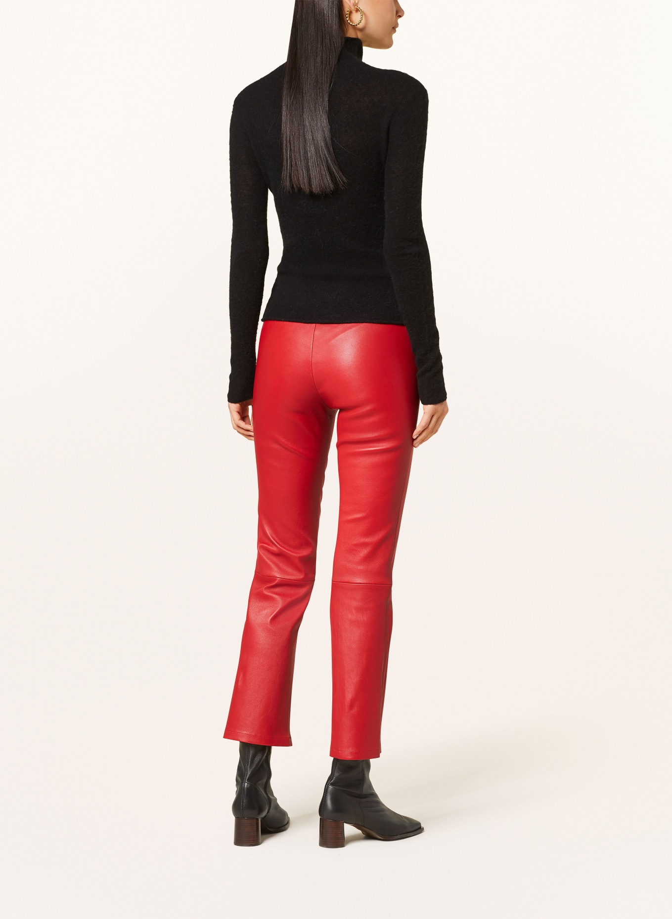 lilienfels Leather pants SARAGOZA, Color: RED (Image 3)