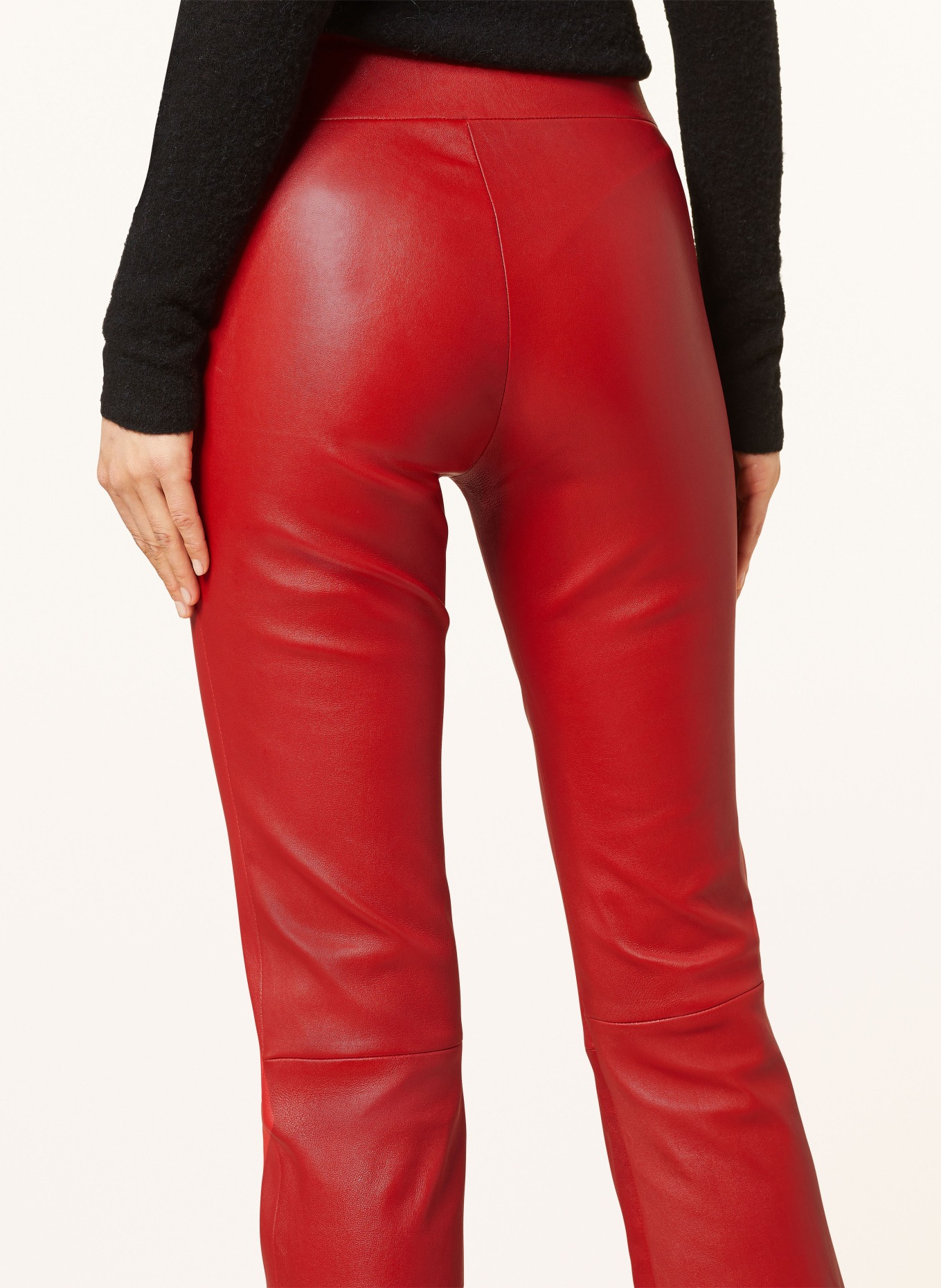lilienfels Leather pants SARAGOZA, Color: RED (Image 5)