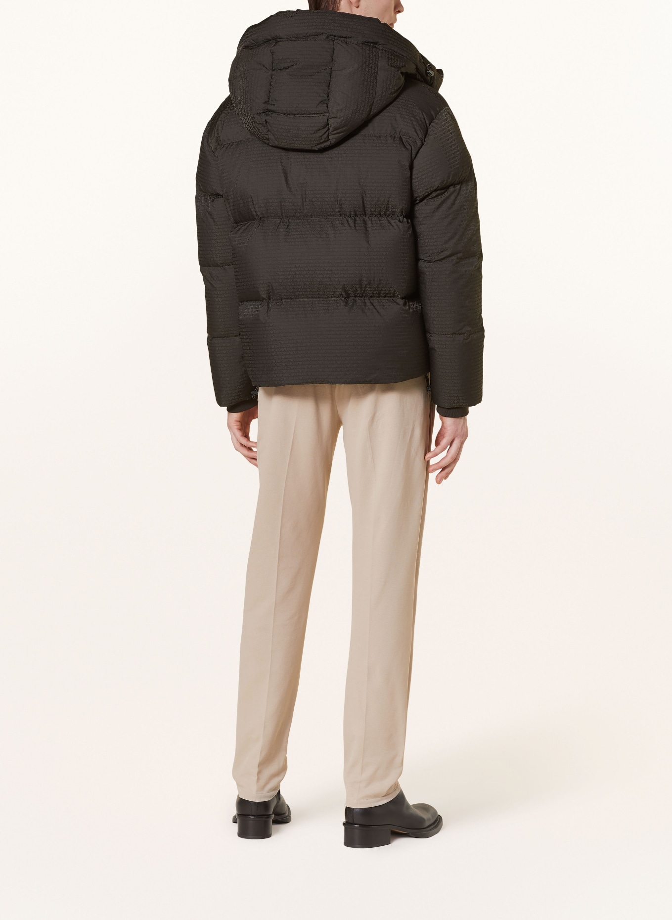 EMPORIO ARMANI Down jacket with removable hood
