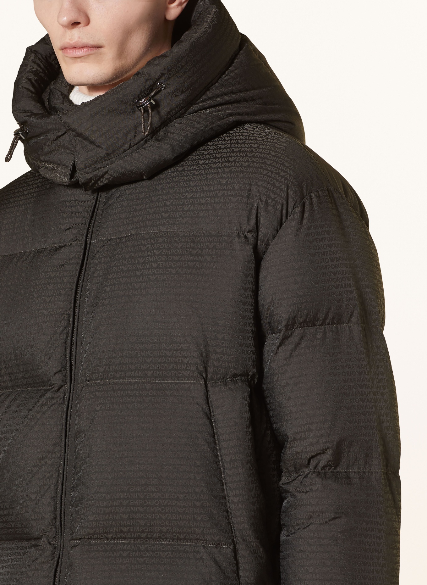 EMPORIO ARMANI Down jacket with removable hood