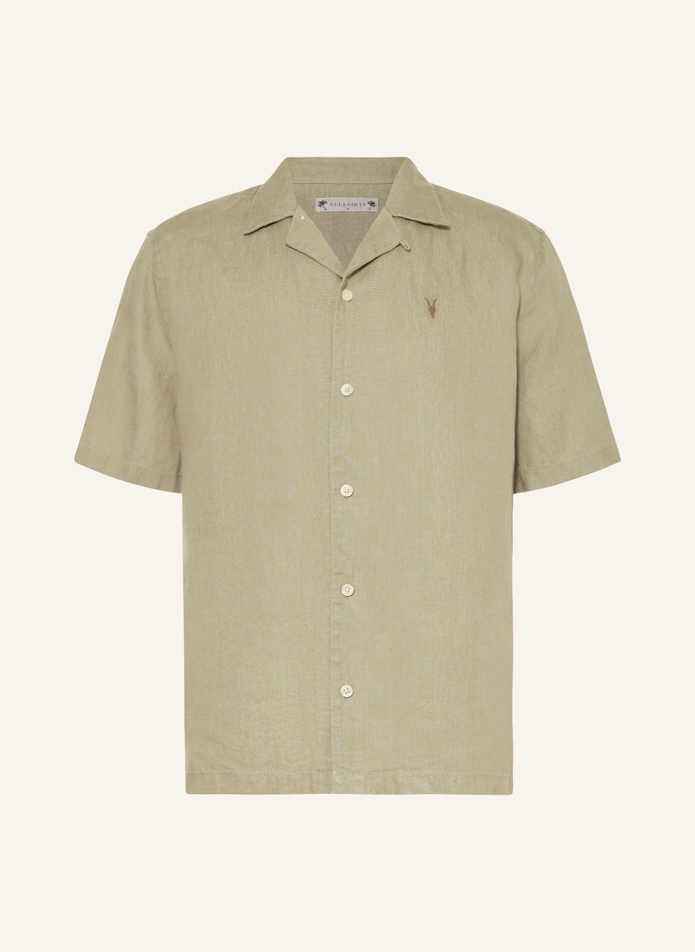 ALLSAINTS Resort shirt AUDLEY relaxed fit, Color: LIGHT GREEN (Image 1)