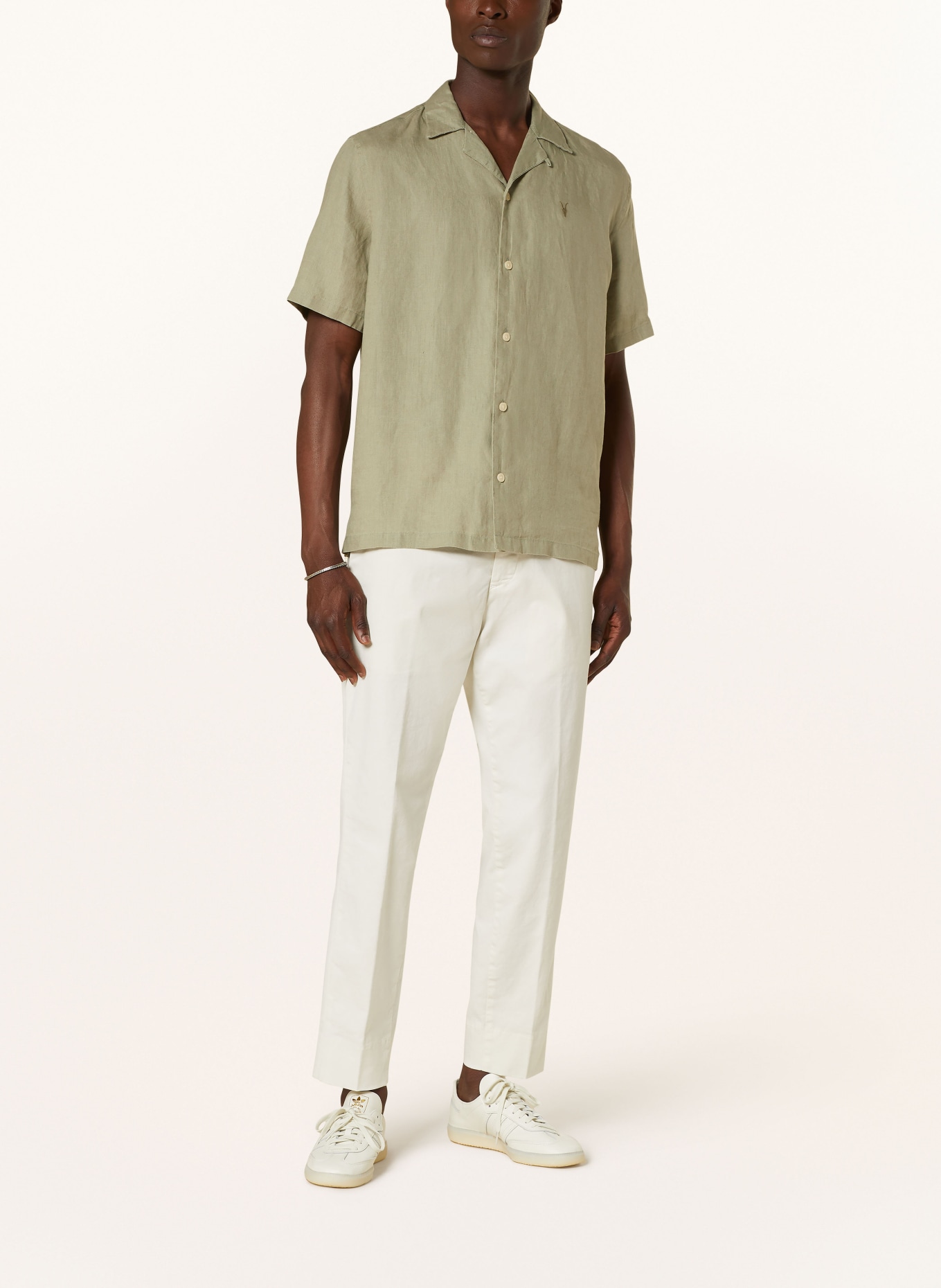 ALLSAINTS Resort shirt AUDLEY relaxed fit, Color: LIGHT GREEN (Image 2)