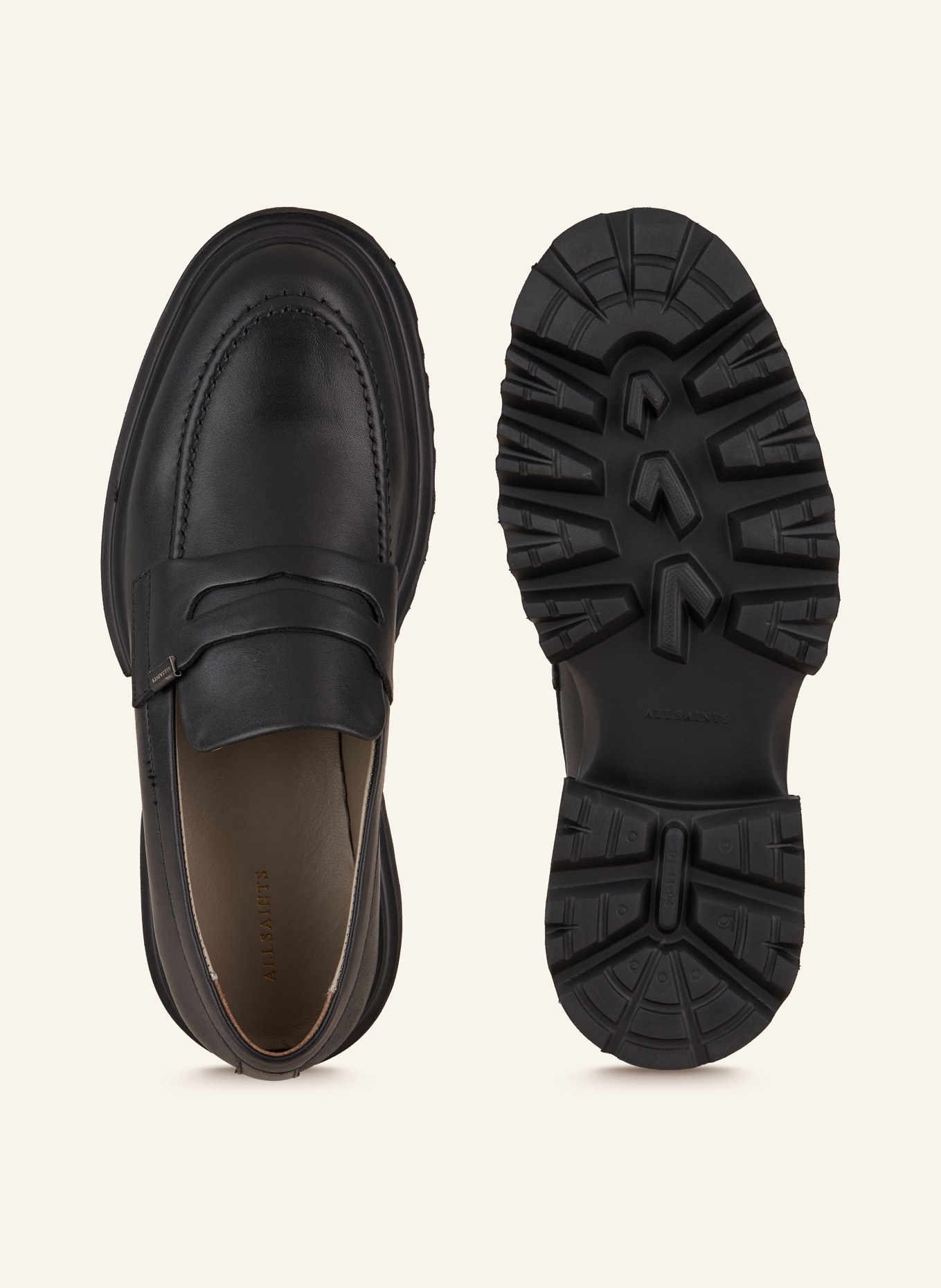 ALLSAINTS Penny loafers LOLA, Color: BLACK (Image 5)