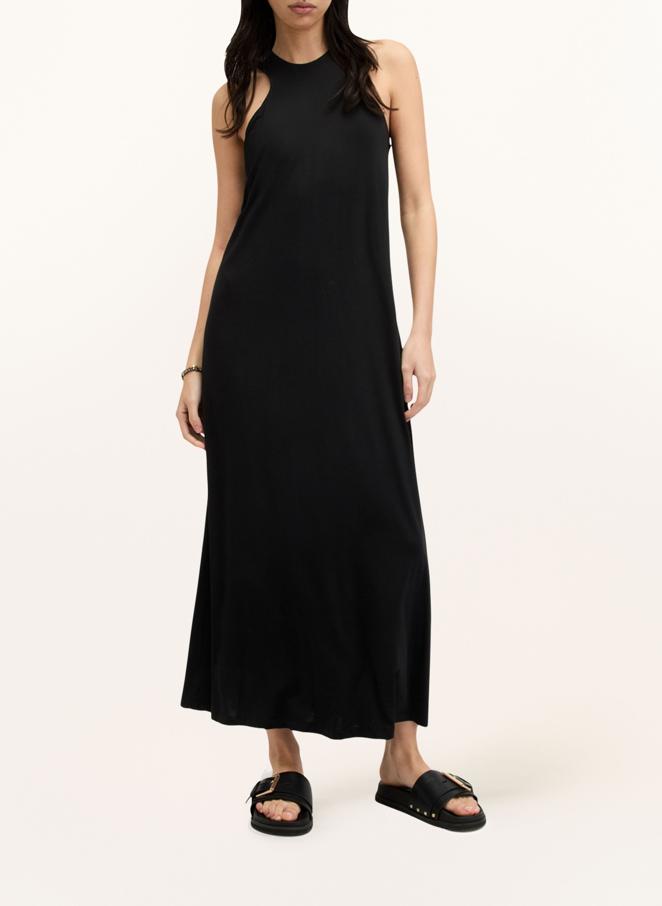 ALLSAINTS Jersey dress KURA, Color: BLACK (Image 2)