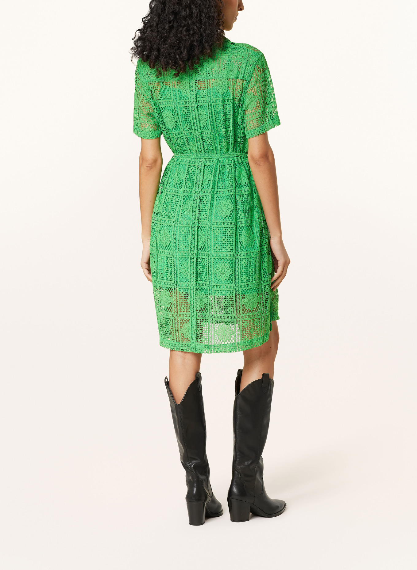 ALLSAINTS Lace dress ATHEA, Color: GREEN (Image 3)