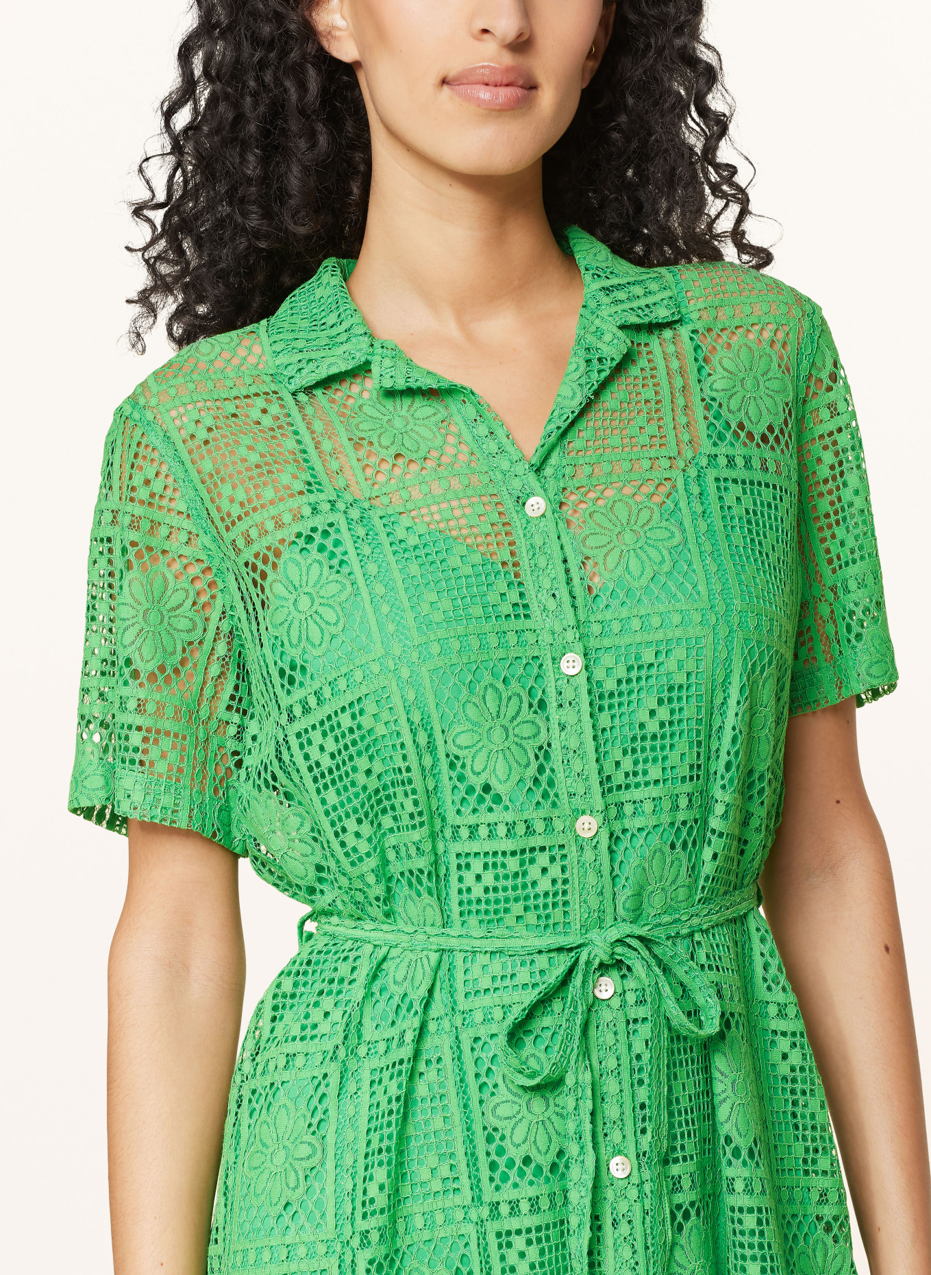ALLSAINTS Lace dress ATHEA, Color: GREEN (Image 4)