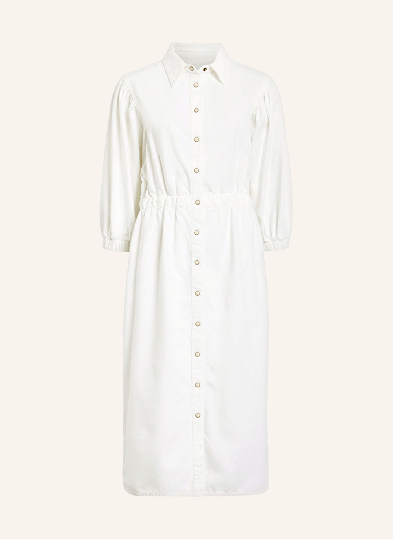 ALLSAINTS Denim dress OSA with 3/4 sleeves, Color: WHITE (Image 1)