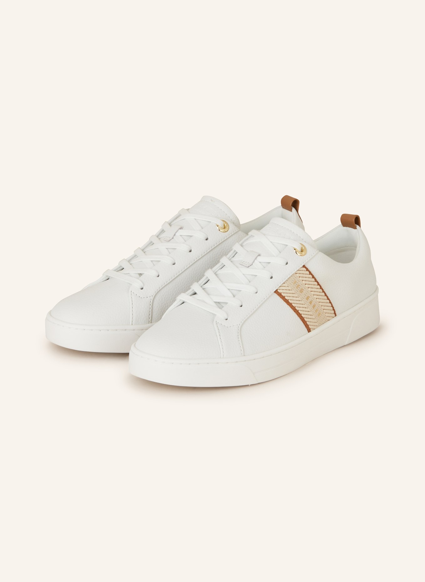 TED BAKER Sneakers BAILY, Color: WHITE/ BROWN (Image 1)