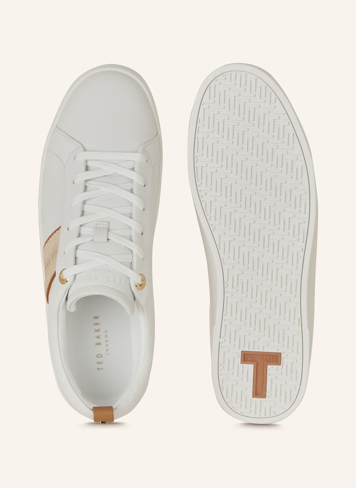 TED BAKER Sneakers BAILY, Color: WHITE/ BROWN (Image 5)