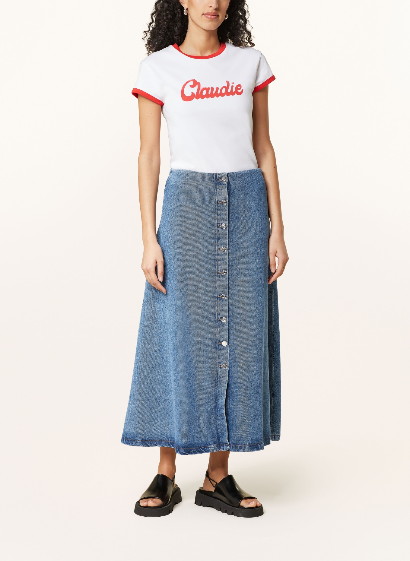 CLAUDIE PIERLOT Jeansrock, Farbe: Cheap Erlebnisweltfliegenfischen Jordan Outlet aktiv mitgestalten (Bild 2)
