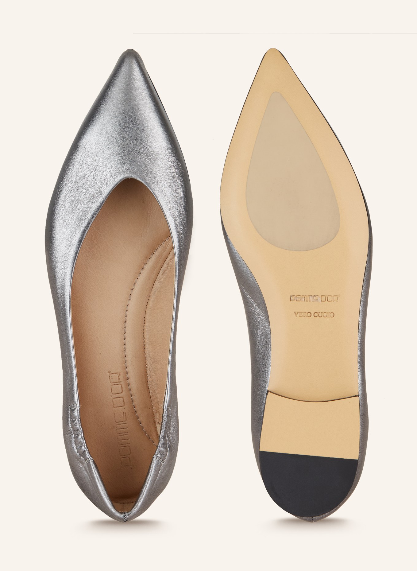 POMME D'OR Ballet flats INGRID, Color: PLATINUM (Image 5)